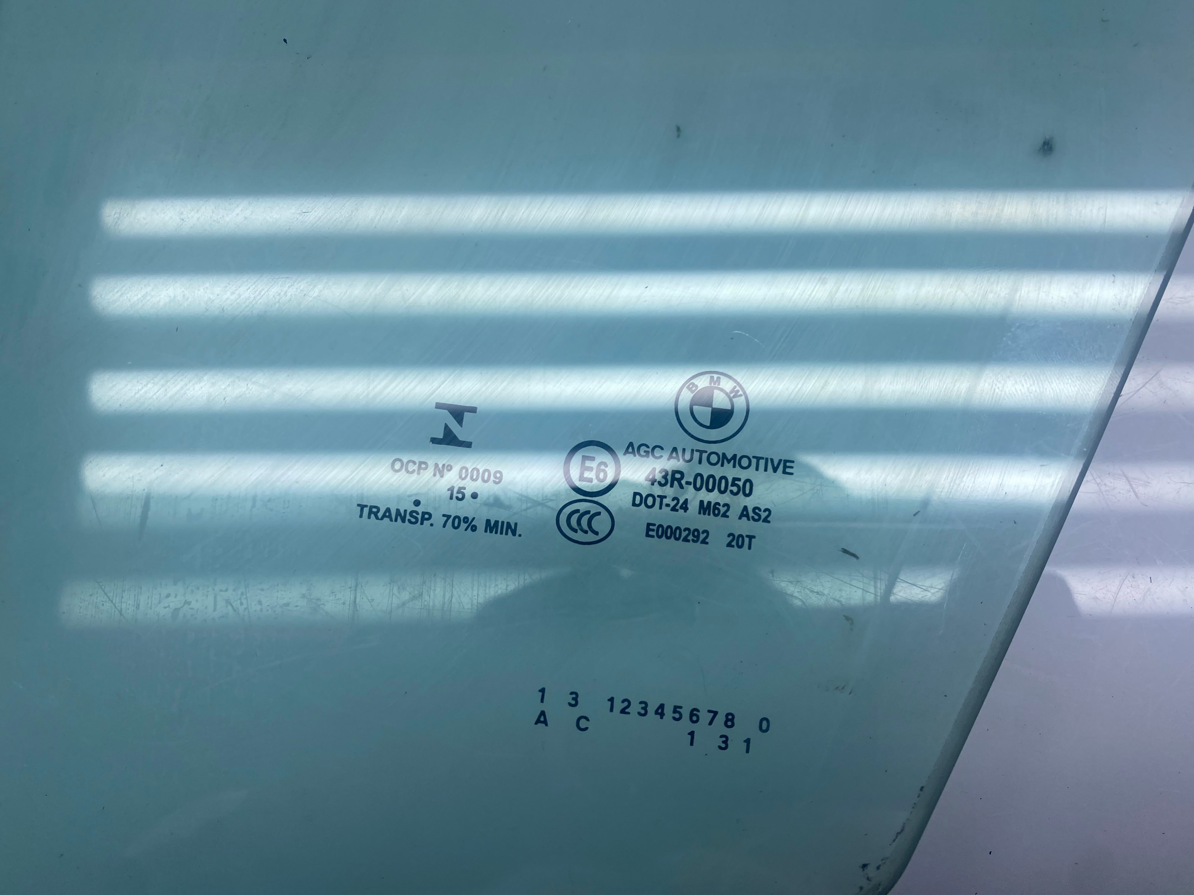 BMW 3 Series F34 Front Driver Side Window Glass 2013–2020