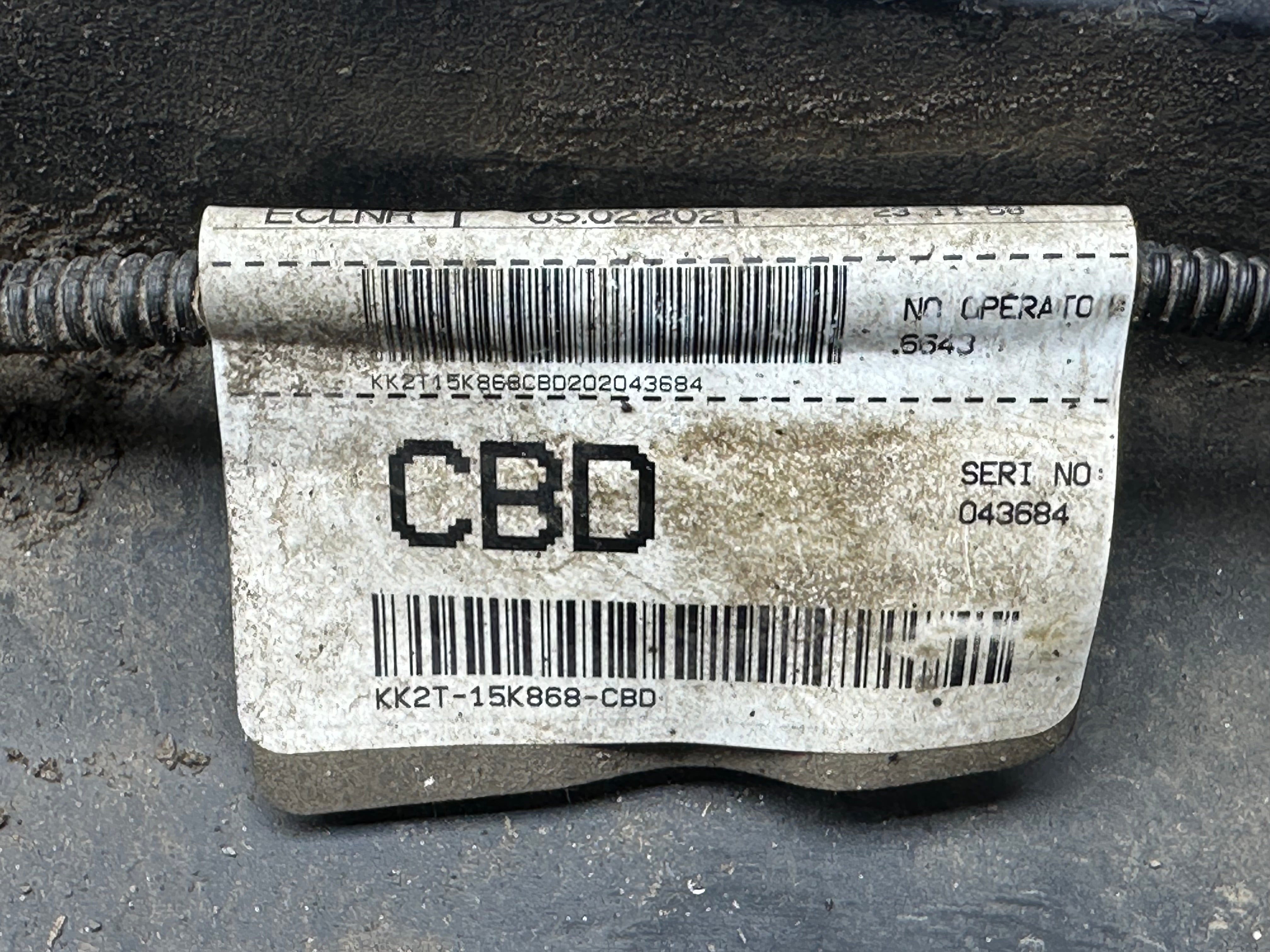 Ford Transit Custom Mk8 Complete 2021-2023 Rear Bumper with Parking Sensor (KK2T-15K868-CBD) (JK21-17E962-PA) (BK21-17927AA) (BK21-17926AA)