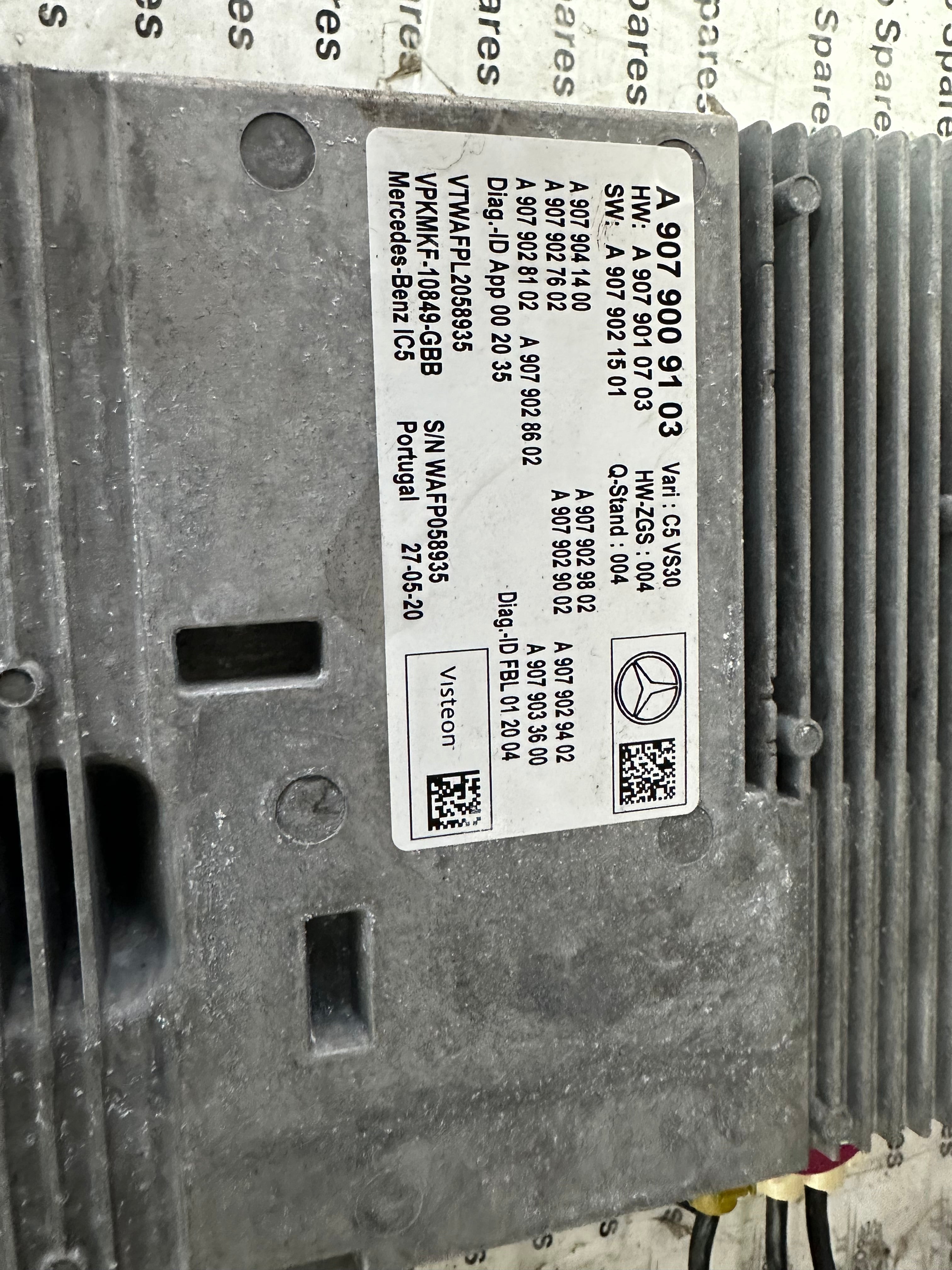 Mercedes Sprinter 907 2018–Present CDI Radio Head Unit (A9079009103)
