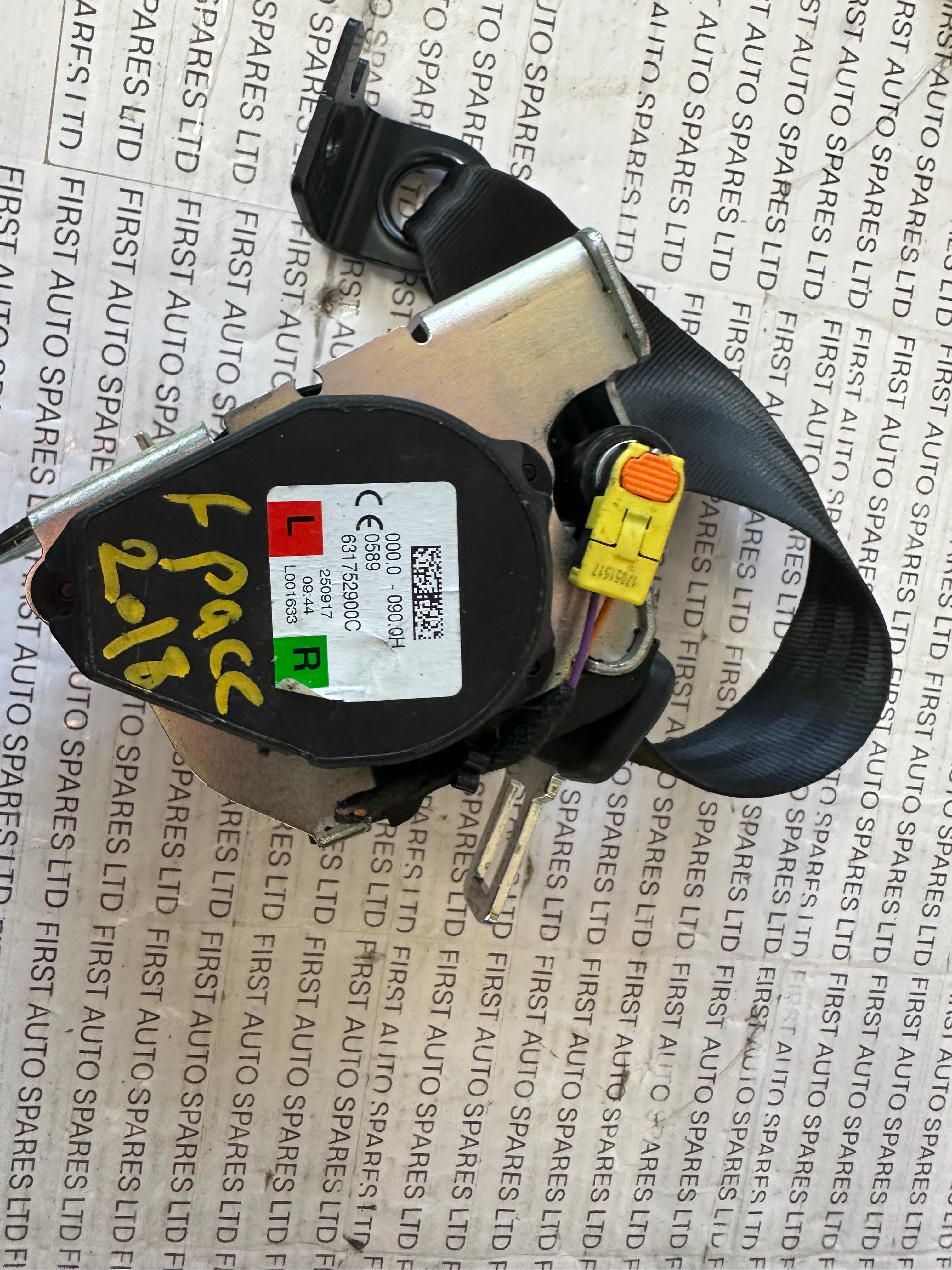 Jaguar F-Pace 2016-2020 Rear Seat Belt (631752900C)