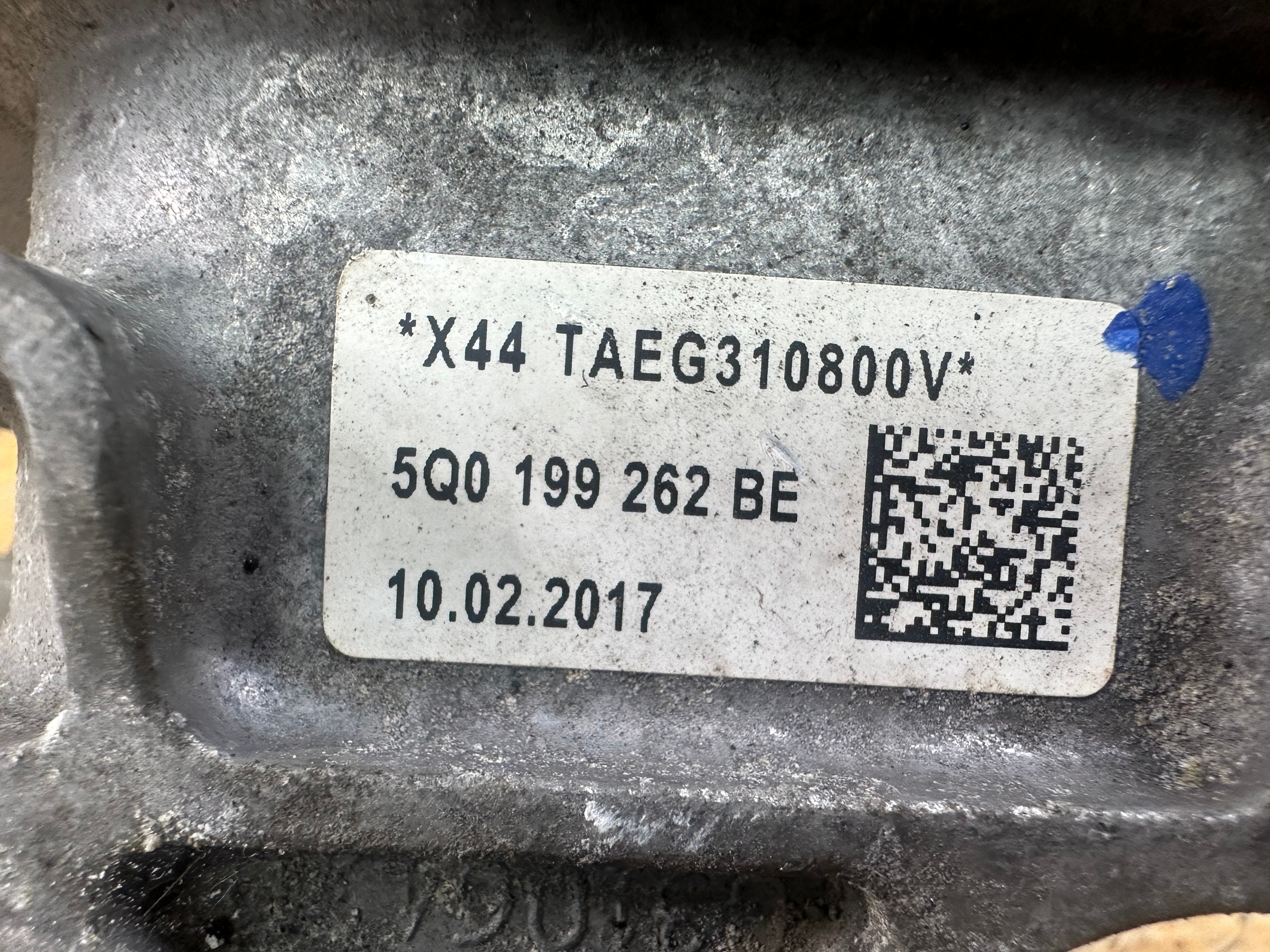 Audi A3 S line 2017 / VW Golf Mk7 2017 Right O/S Drivers Engine Mount (5Q0 199 262 BE)