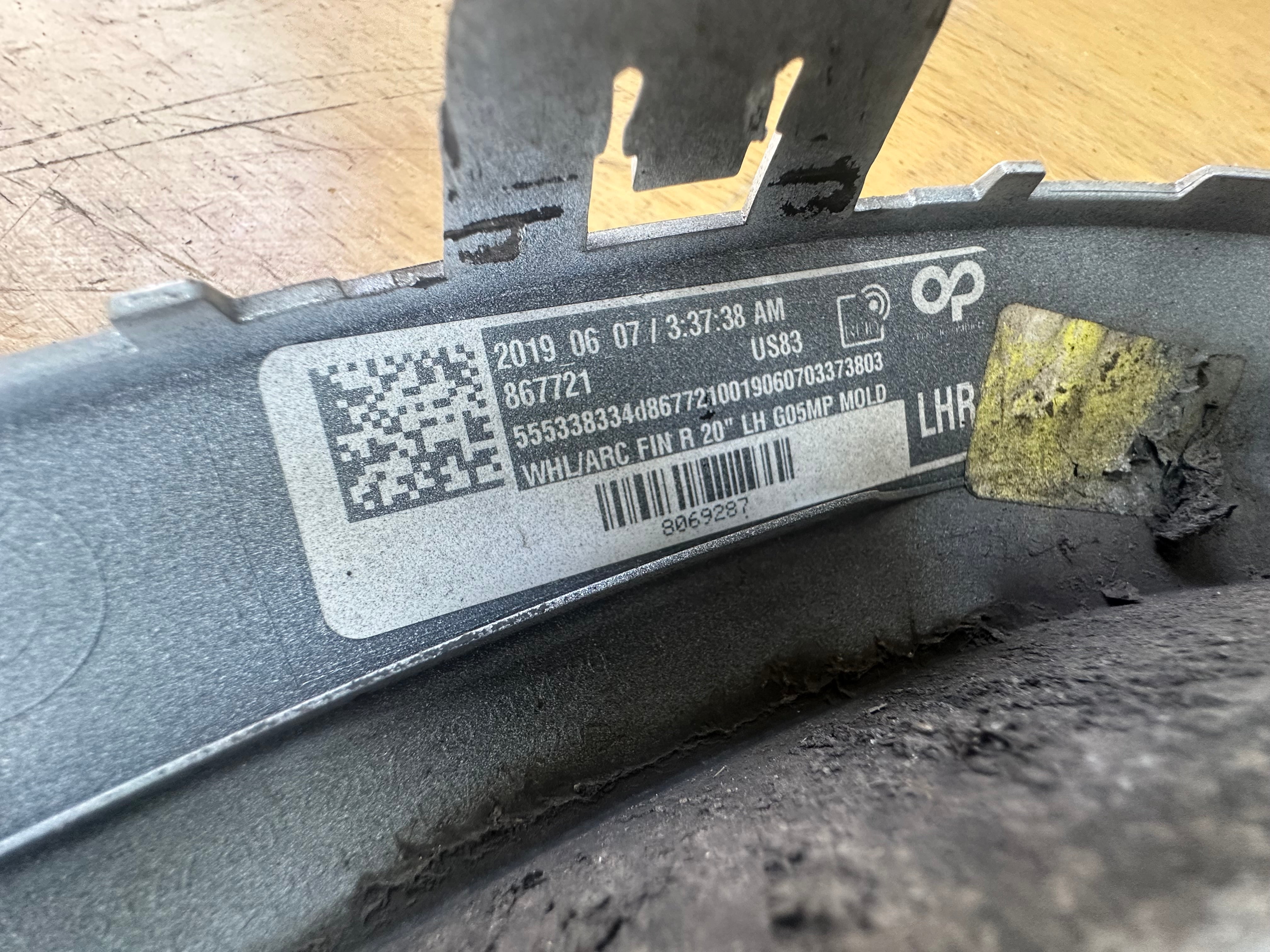 BMW X5 G05 M Sport 2019-2025 Passenger Left Rear Wheel Arch Trim (8069291) (867721)