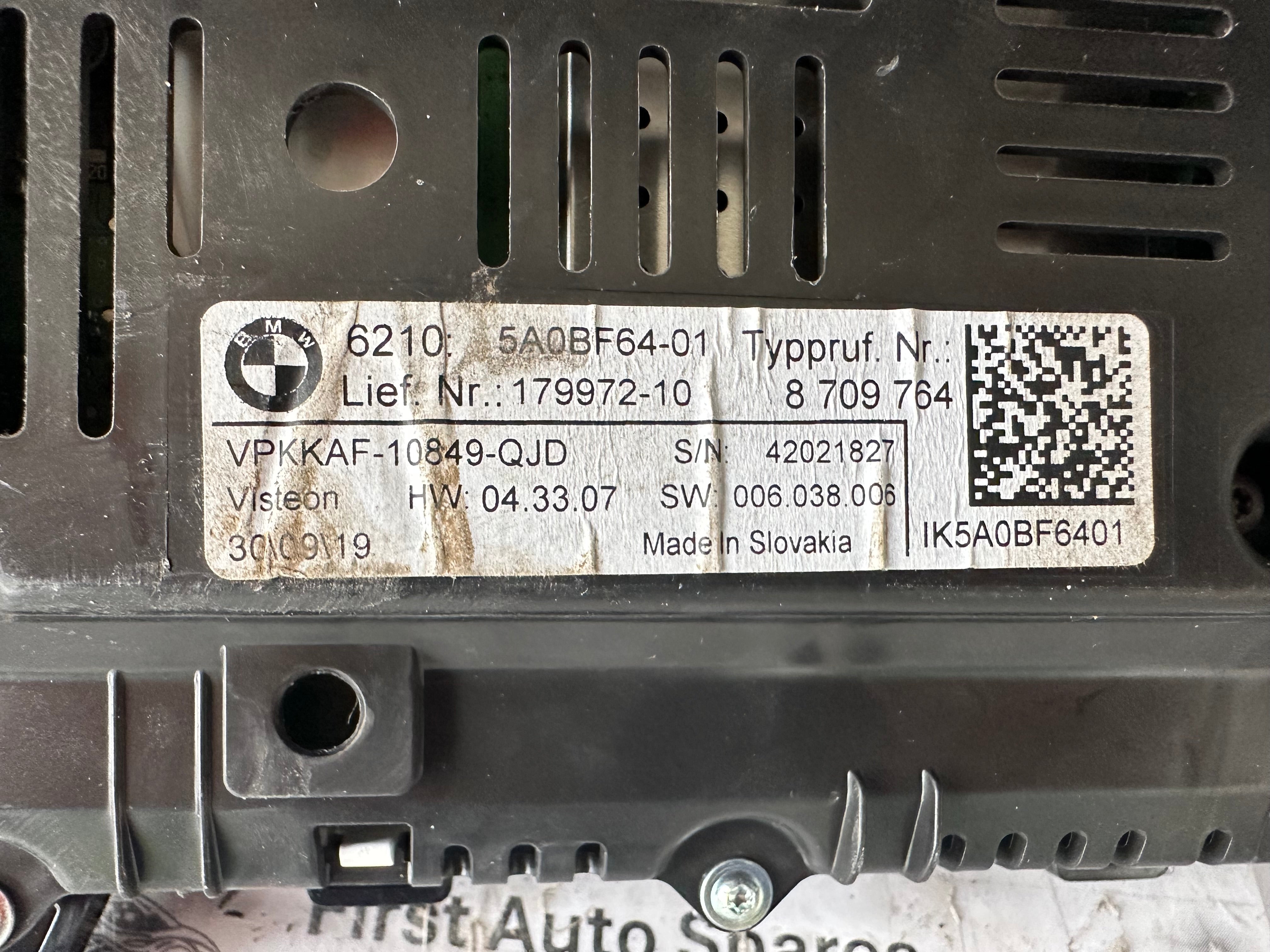 BMW 1 Series F40 Digital Speedomete 2019–2024 (5A0BF64-01)