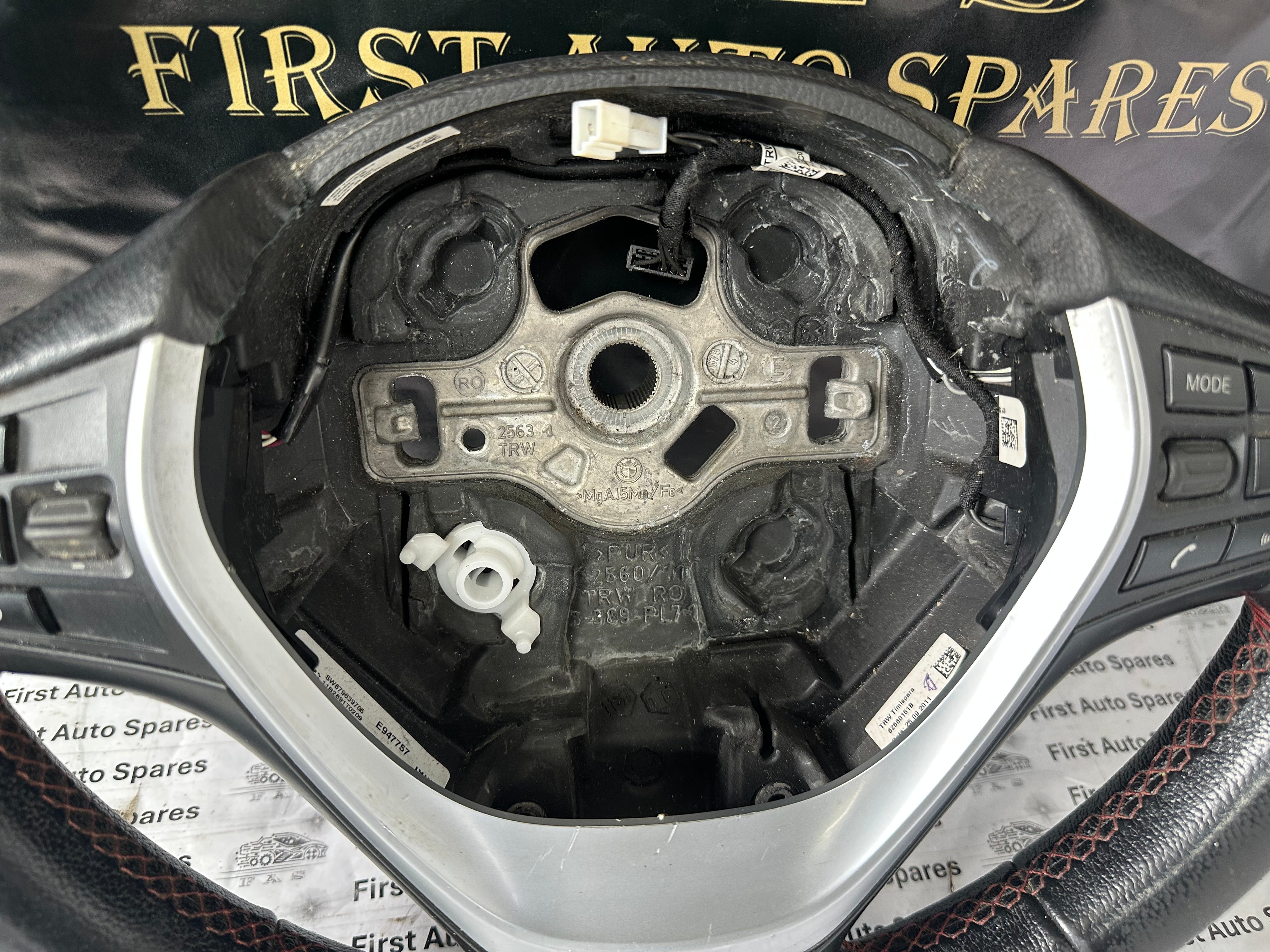 BMW 3 Series F30 2013 Multifunction Steering Wheel (62560013D)