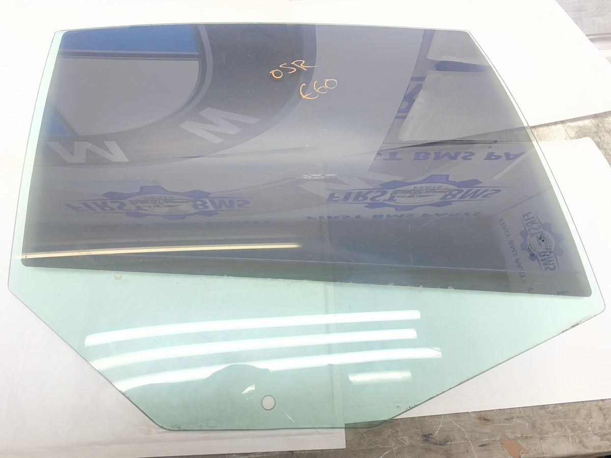 BMW 5 Series E60 Rear Driver Side Window Glass 2003–2010