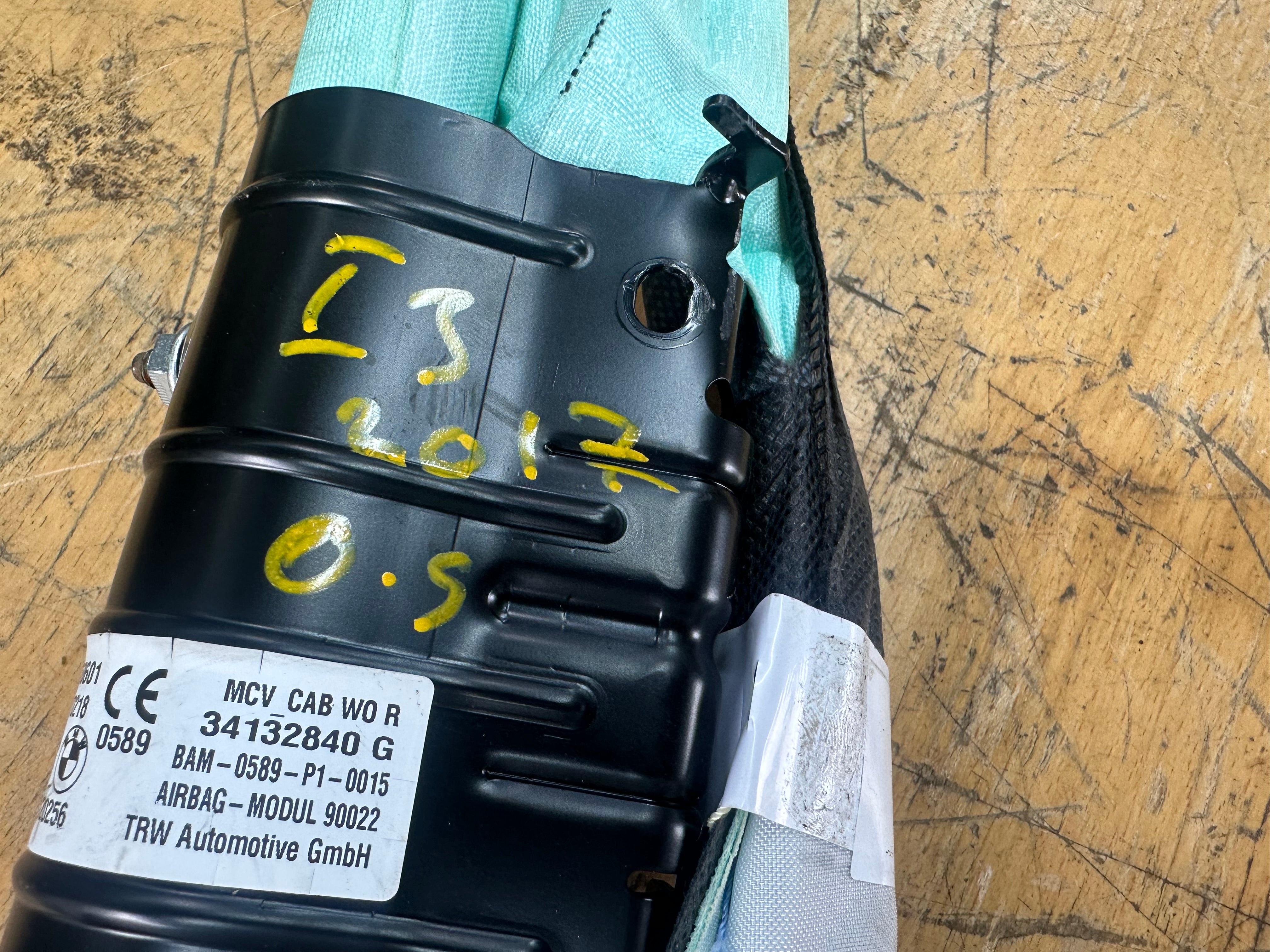 BMW i3 I01 2017 Electric Right Driver Side Roof Curtain Airbag (85740650601) (34132840G)