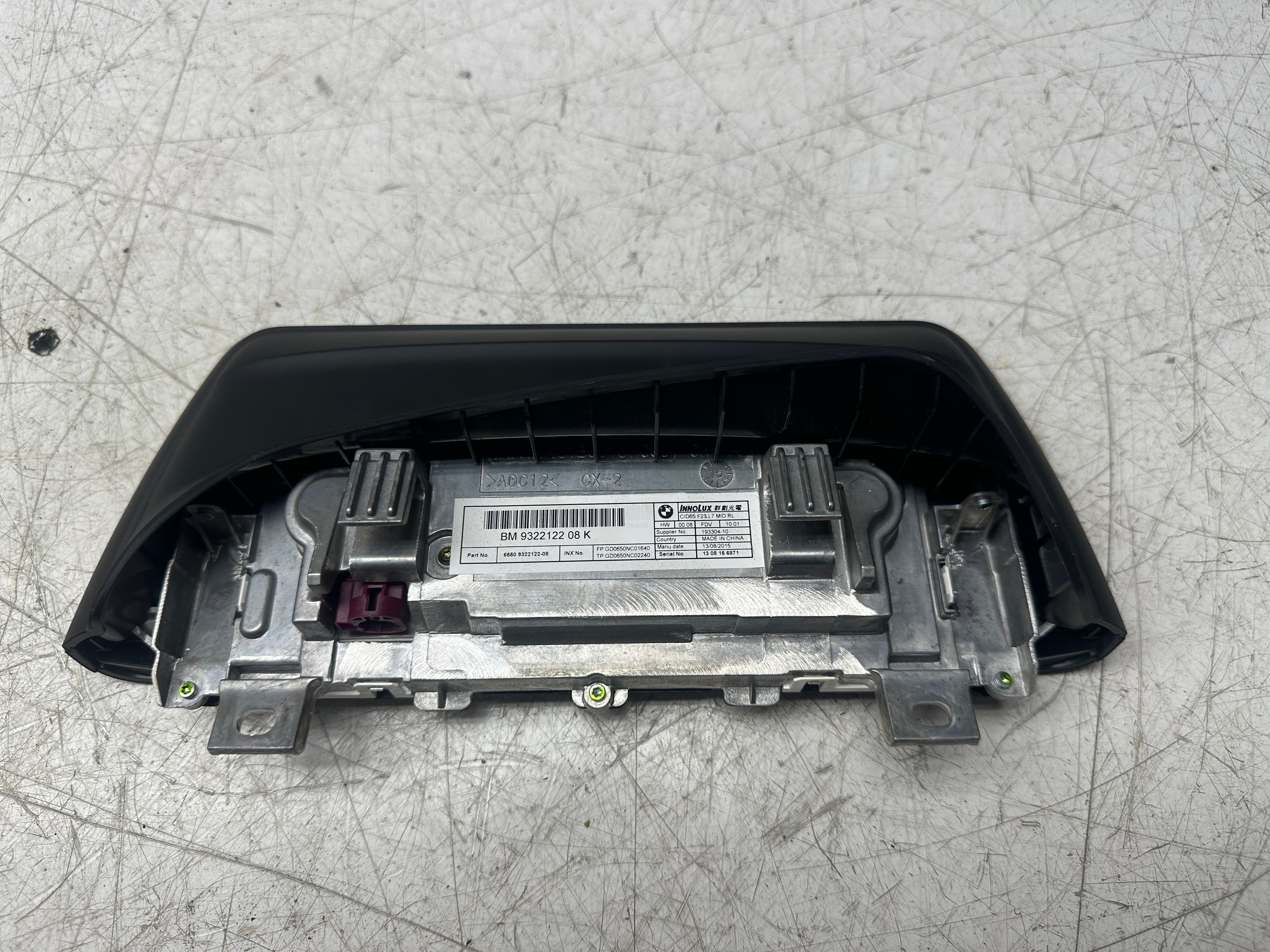 BMW 1 Series F21 Display Screen 9322122-08 – 2015–2019