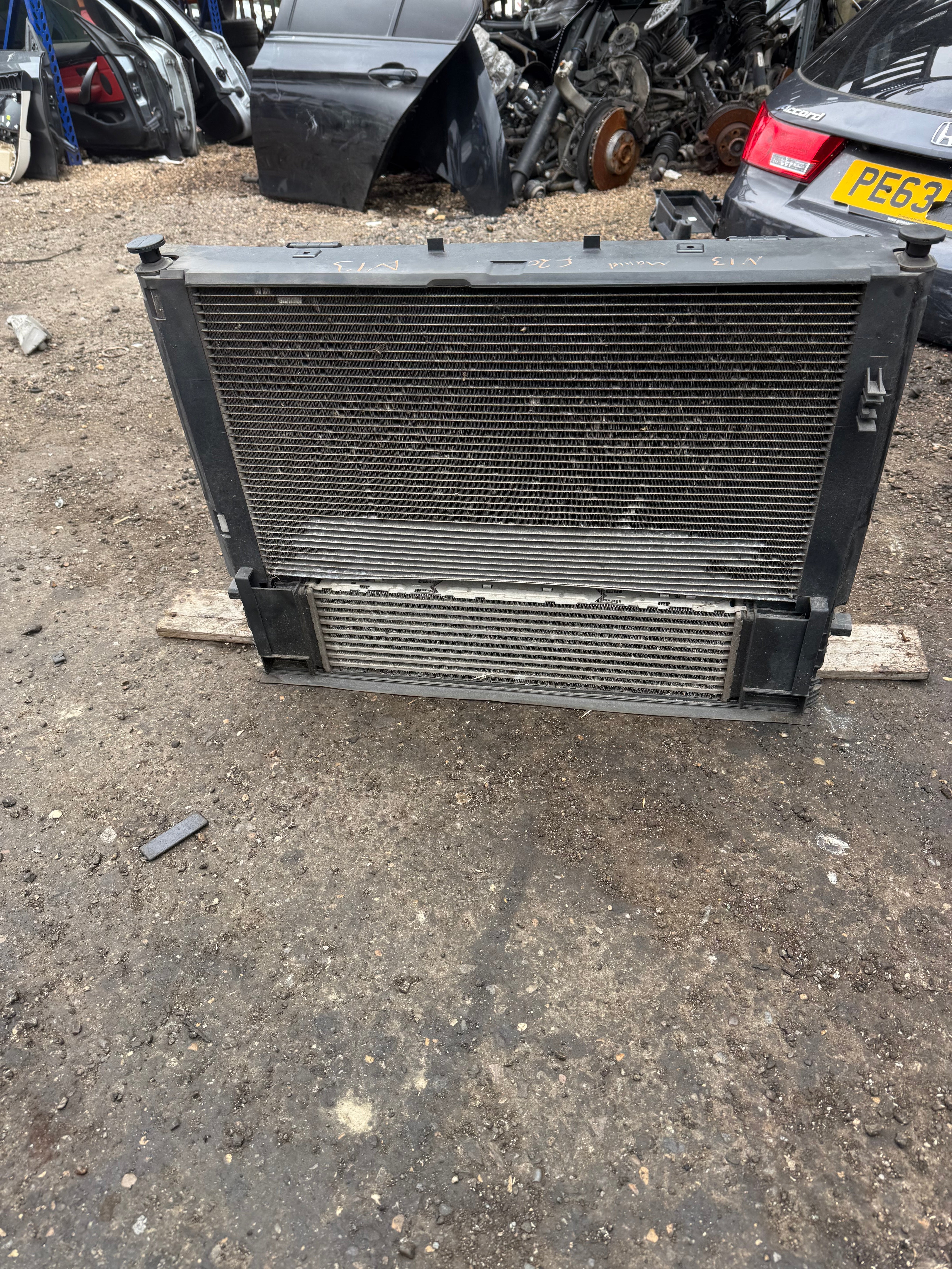 BMW 1 series radiator pack 1.6 petrol N13 engine manual