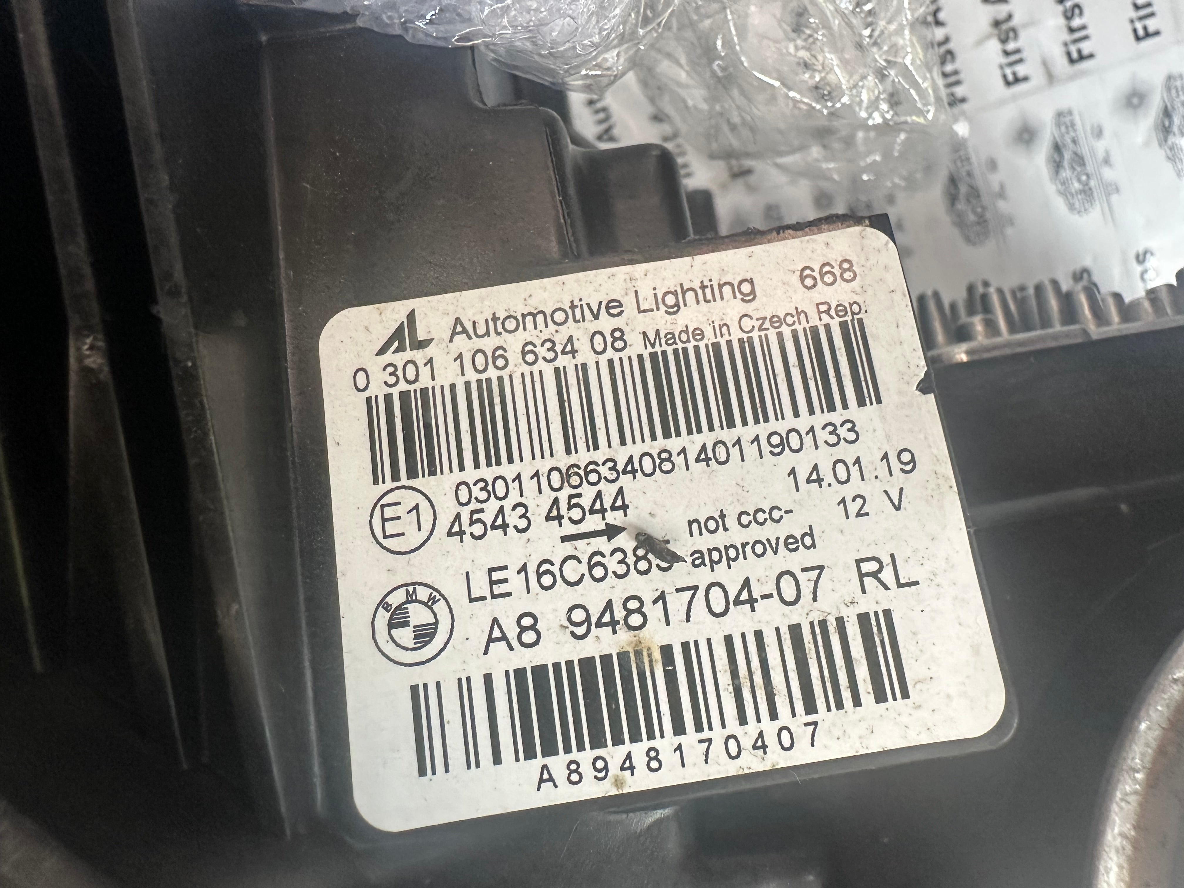 BMW 3 Series G20 G21 Right LED Headlight (9481704-07)