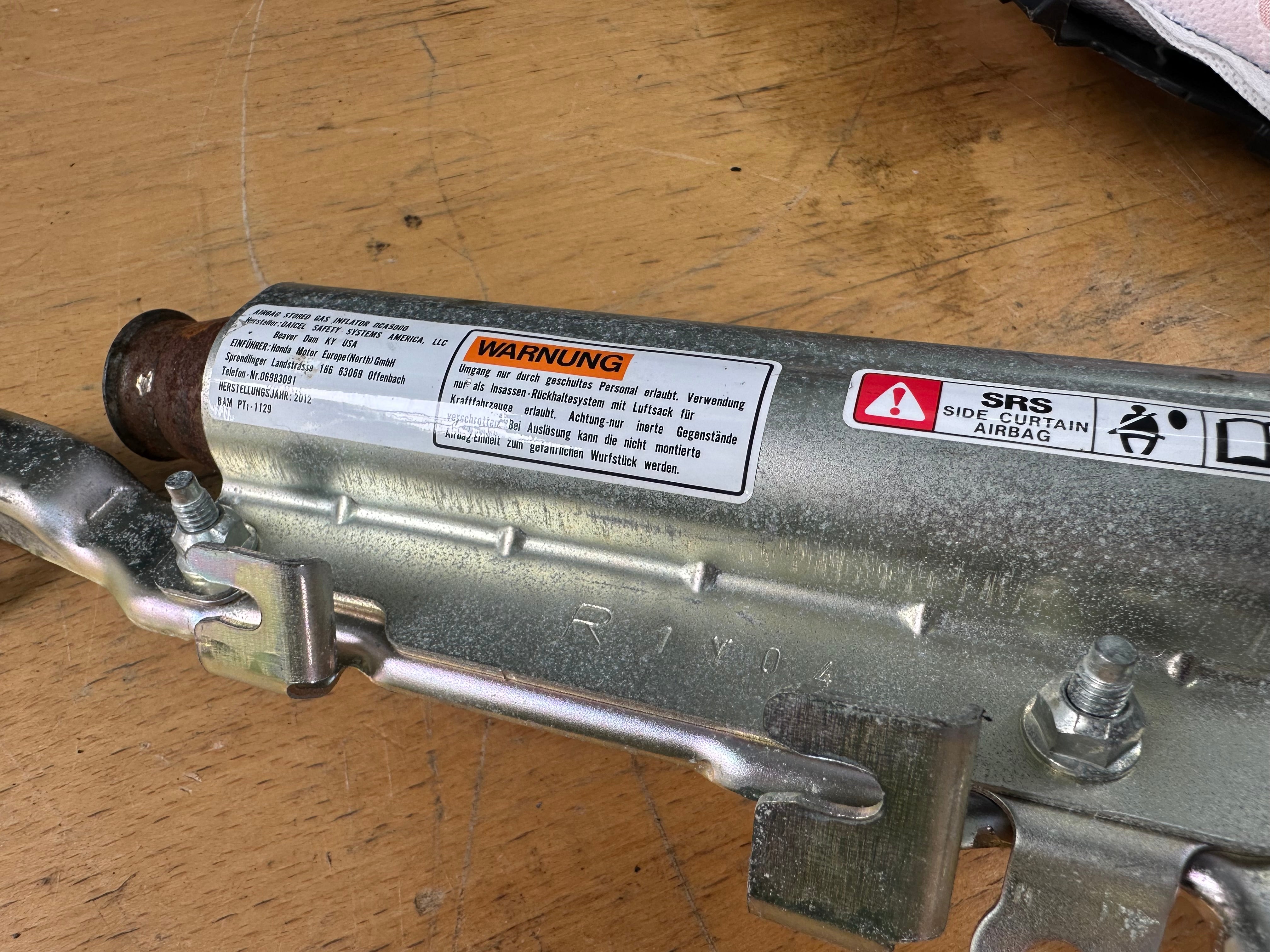 Honda CR-V Mk3 Front Left Roof Curtain Airbag (W657-1031-100) (78800-SWA-E710-00)