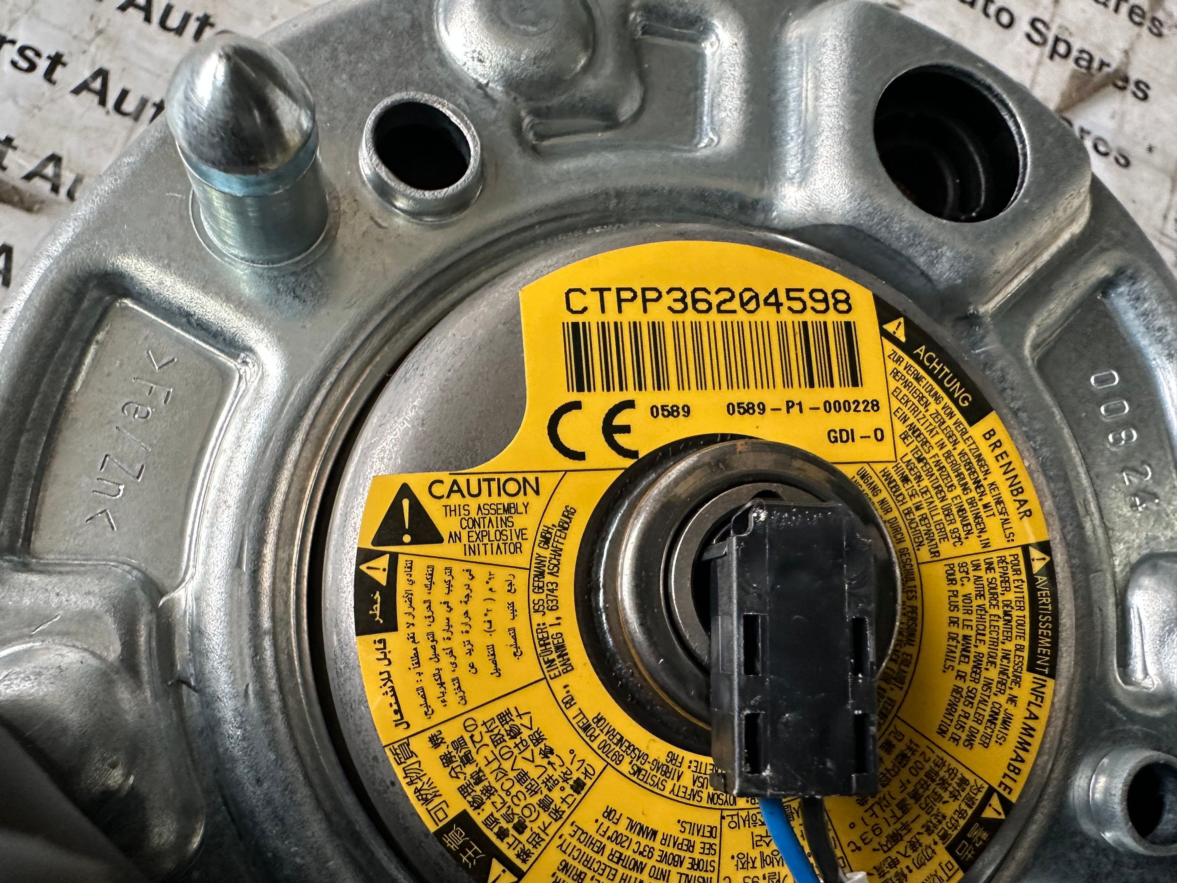 BMW X1 F48 X2 F39 Driver’s Steering Wheel Aiirbag (33687754103)