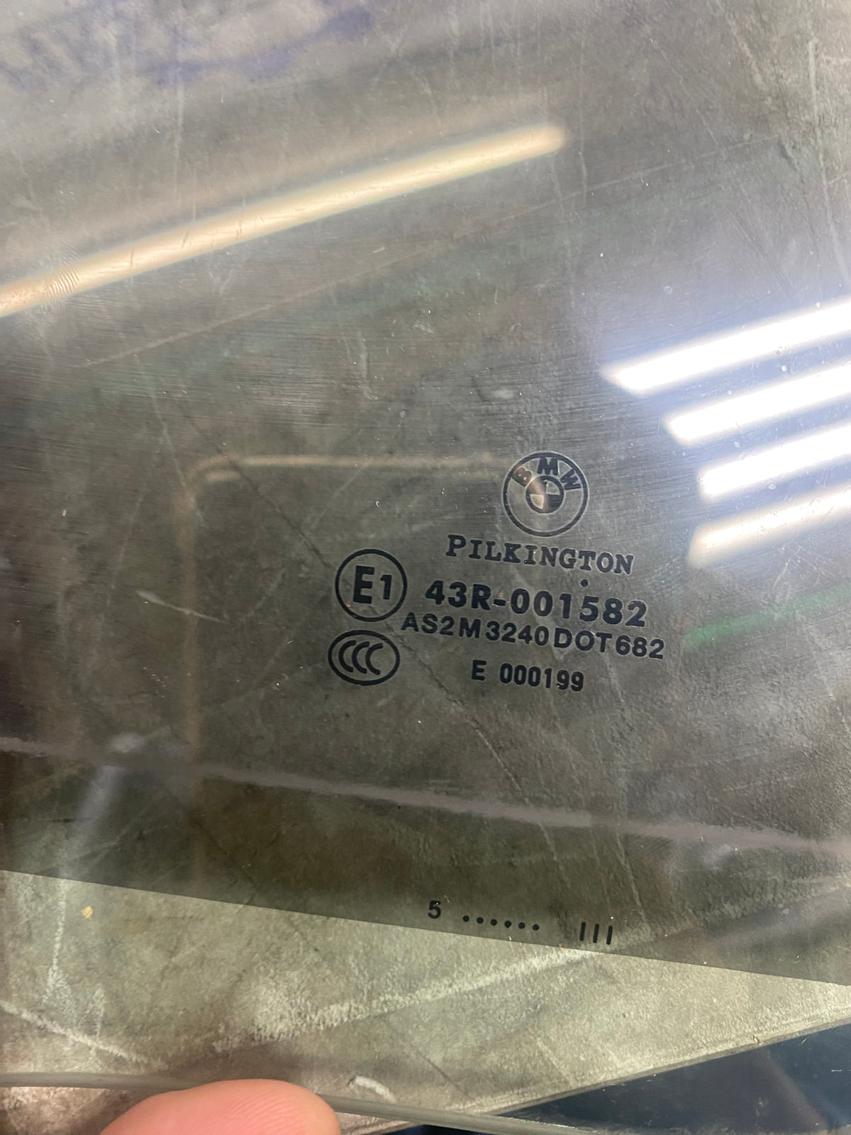 BMW E90 Rear Driver Side Window Glass – 2005–2012