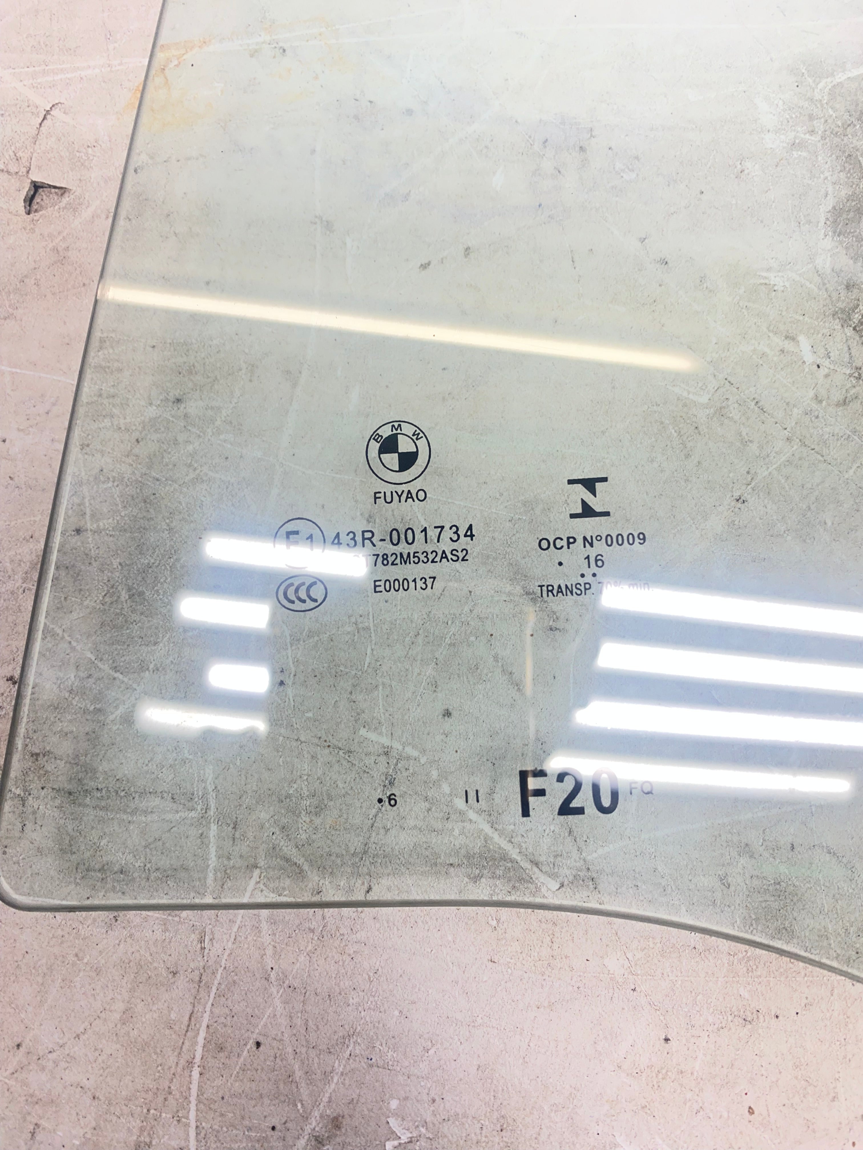 BMW 1 Series F20 Rear Passenger Side Window Glass – 2011–2019
