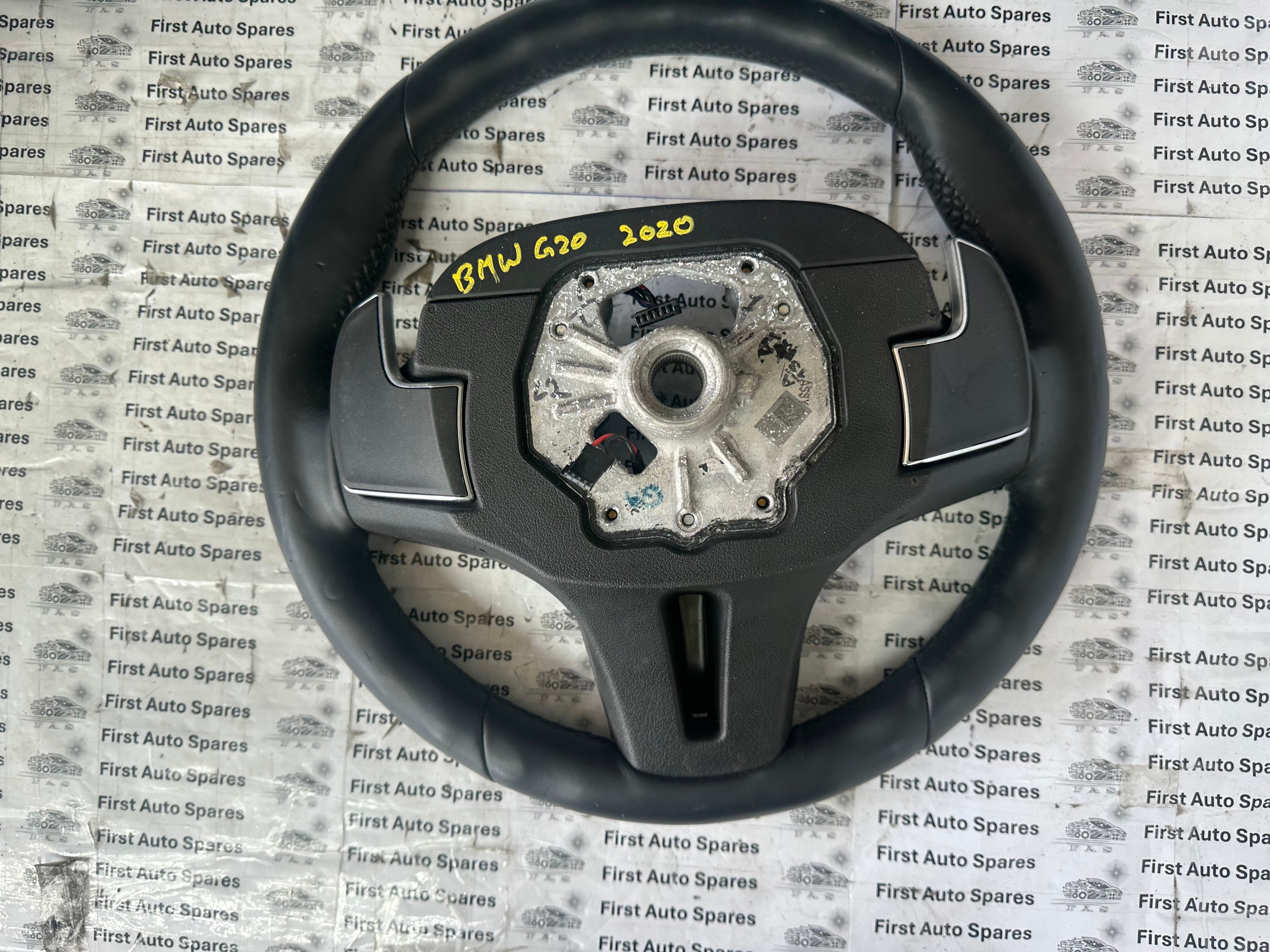 BMW G20 3 Series 2019 M Sport Flappy Paddle Leather Steering Wheel (7857776-03)