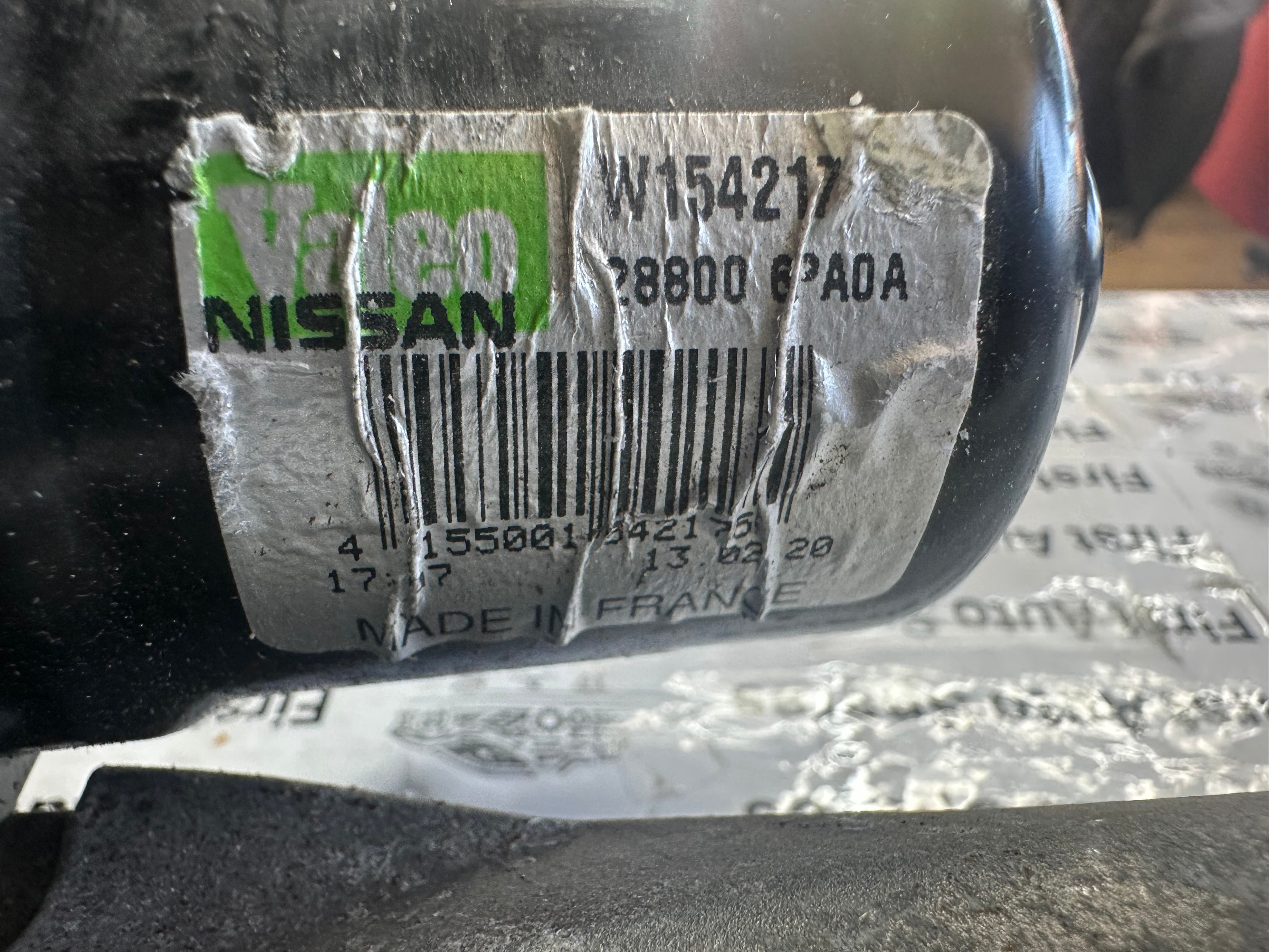 Nissan Juke 2022 Front Windshield Wiper Mechanism (28800-6PA0A) RHD