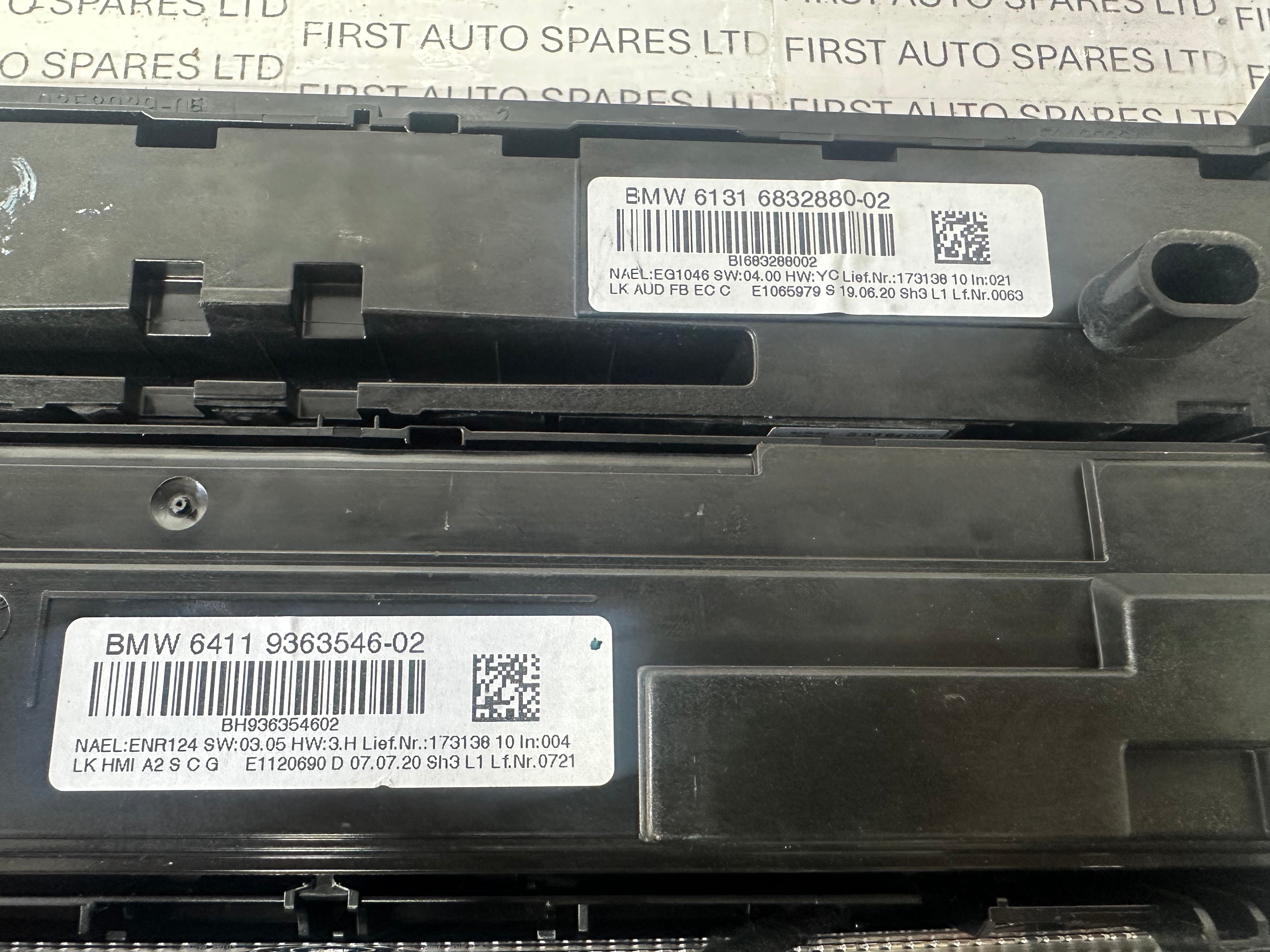 BMW 2 & 3 Series A/C Climate Control Panel (6832880-02) (9363546-02)