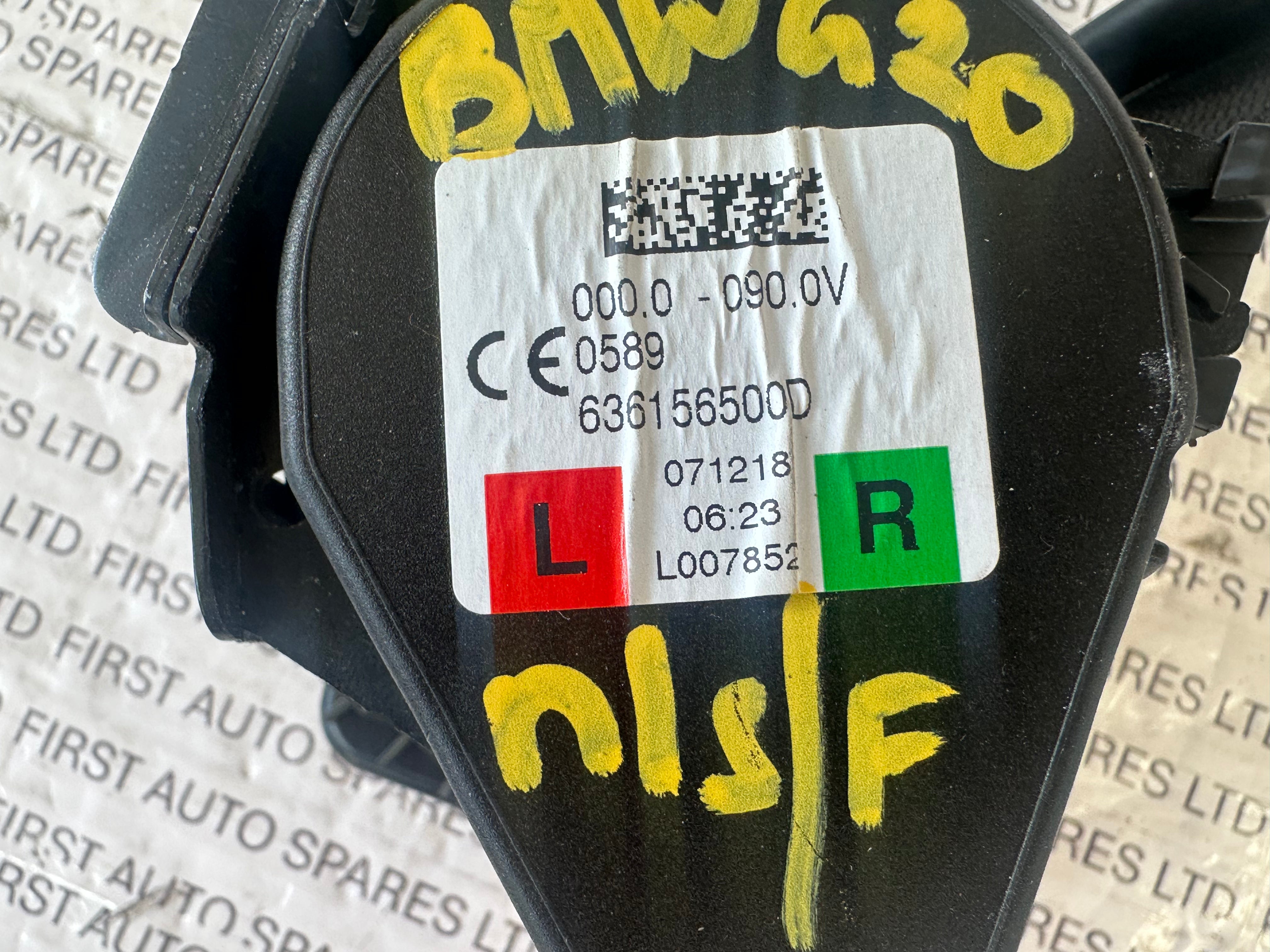 BMW 3 SERIES G20 FRONT LEFT SEATBELT