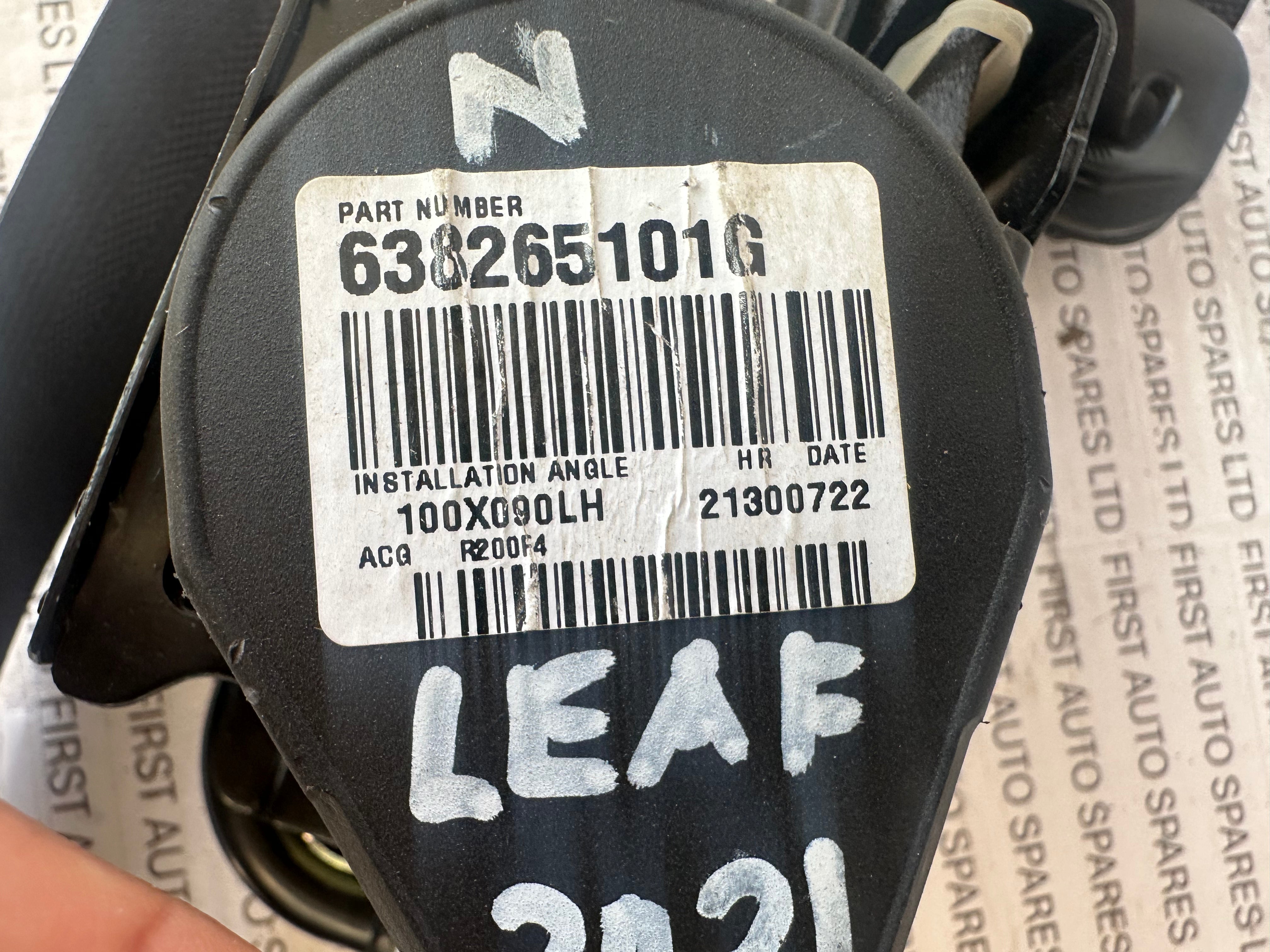 Nissan Leaf 2021 Front Left Seatbelt