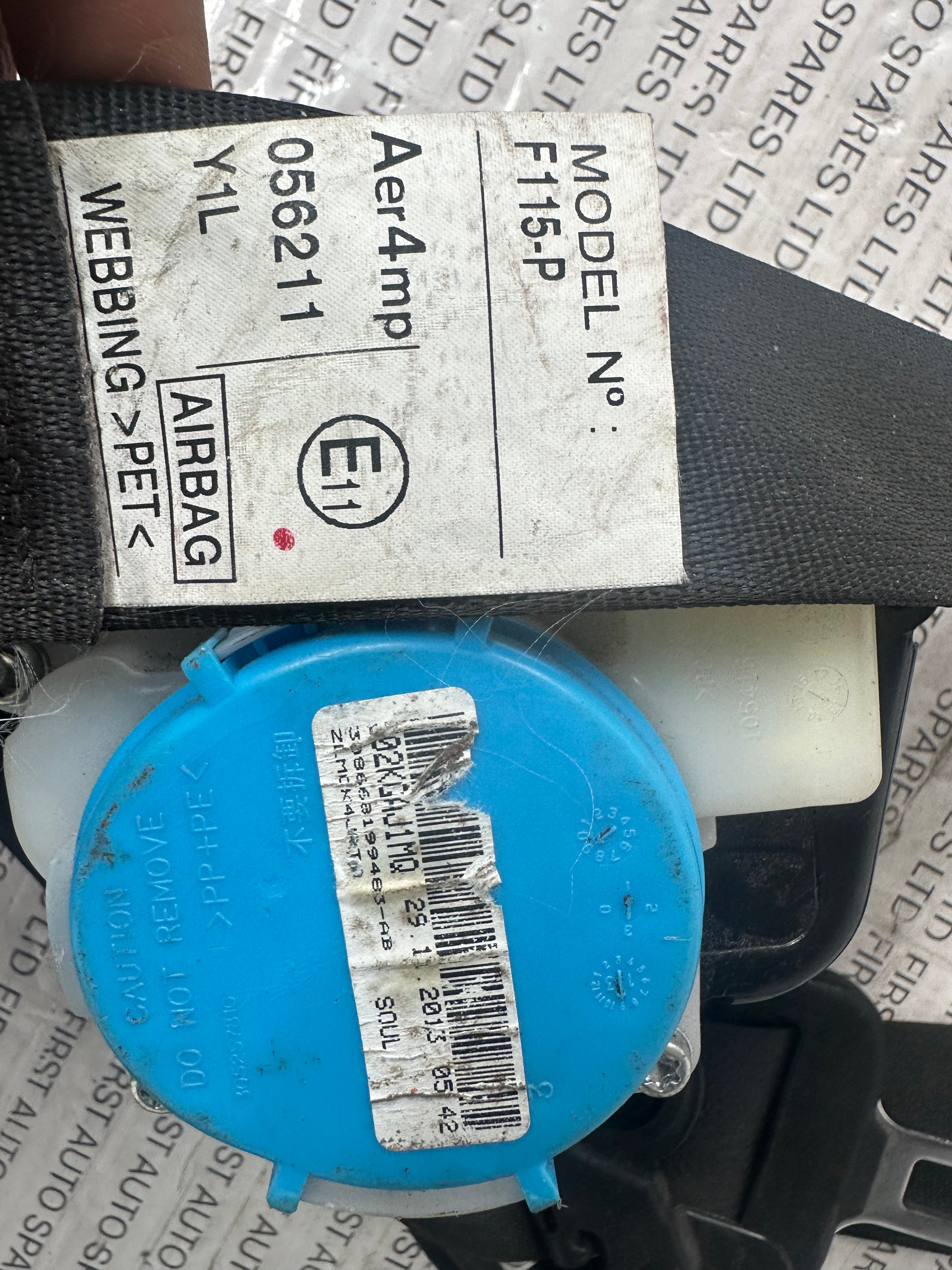 Toyota Yaris 2013 Front Left Seatbelt 73220-0D311