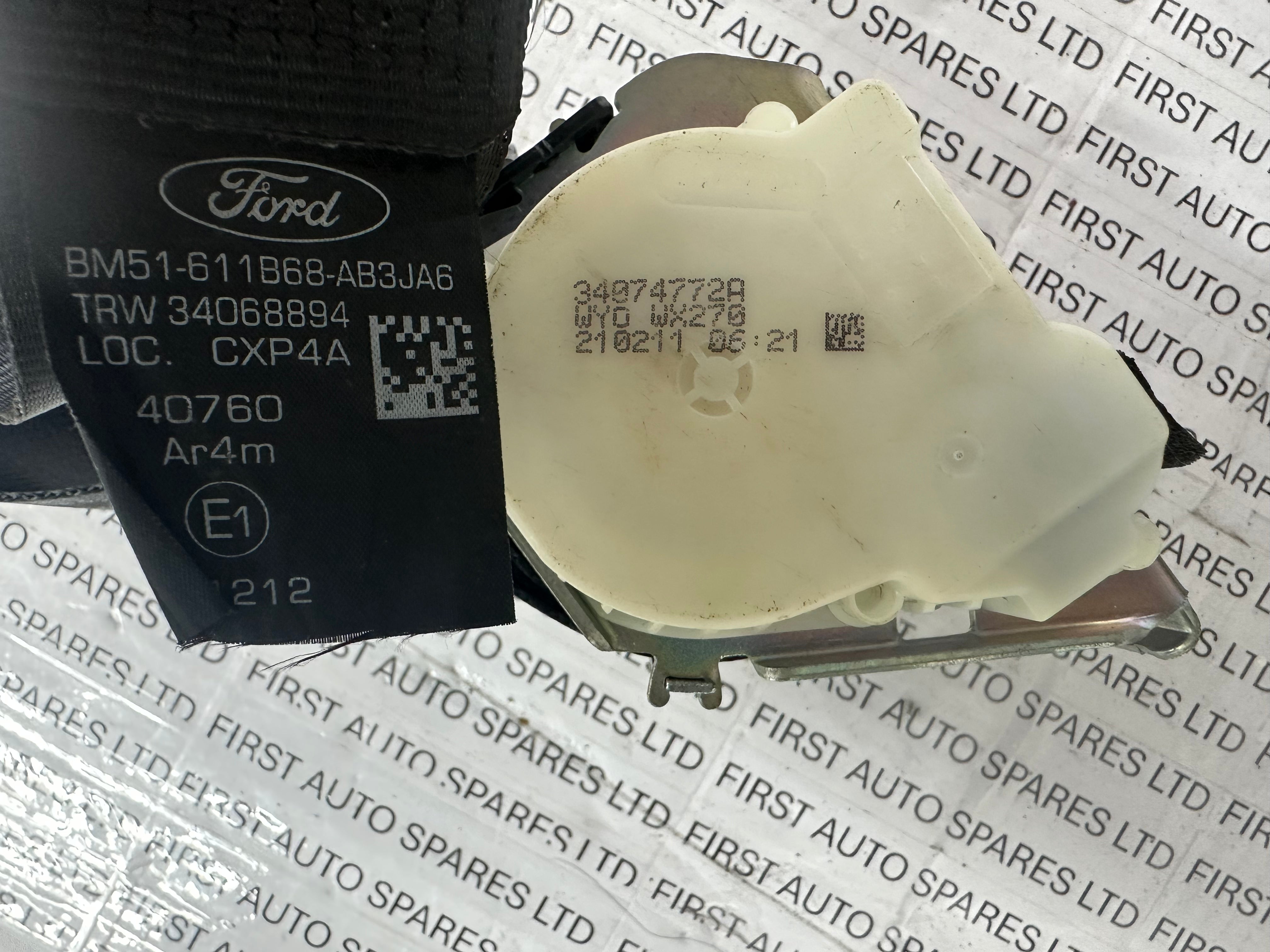 Ford Focus 2012 Rear Left Seat Belt (BM51-611B68-AB3JA6)