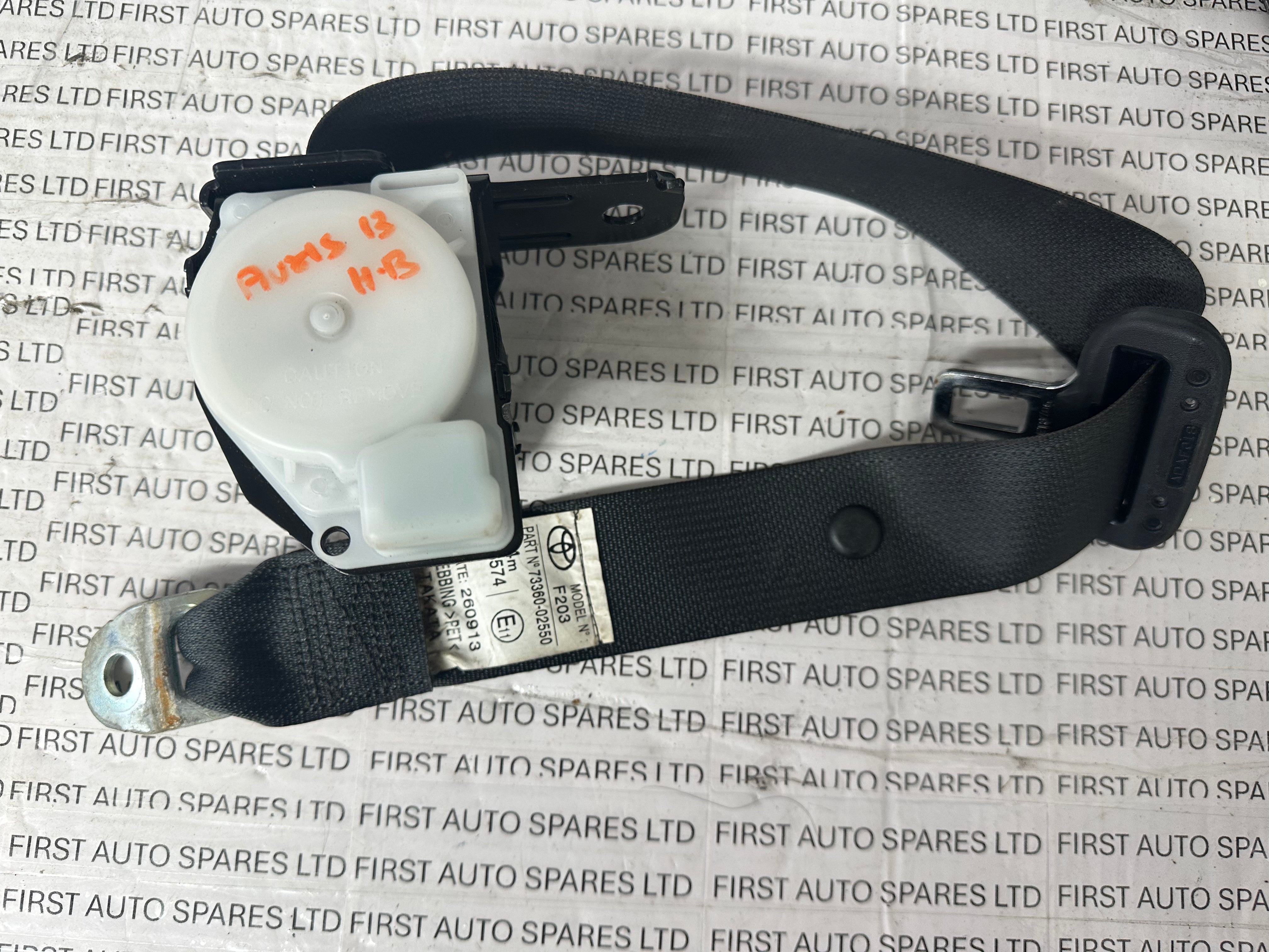 Toyota Auris 2013 Right Side Rear Seat Belt (73360-02550)