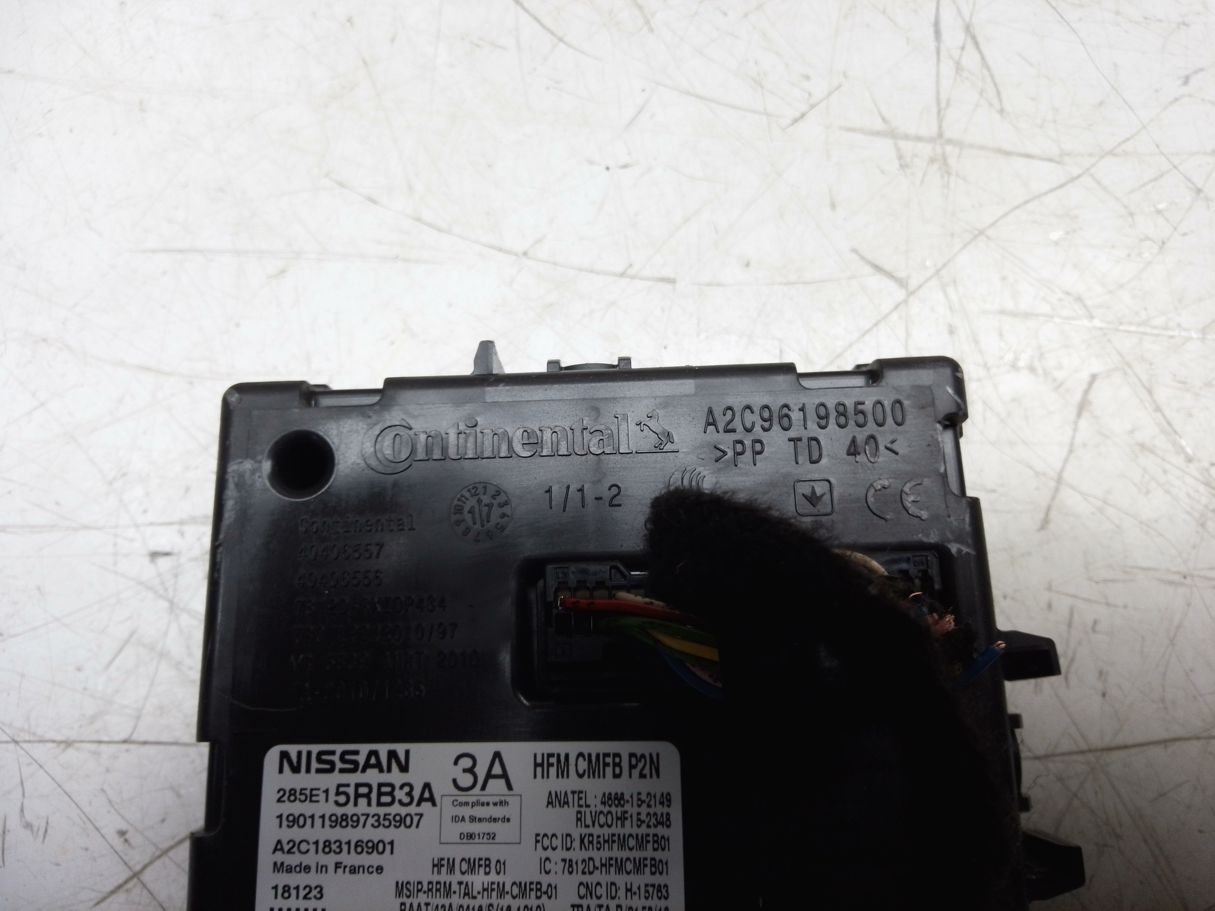 Nissan Micra 2017–2023 Keyless Entry Module ECU (285E15RB3A)