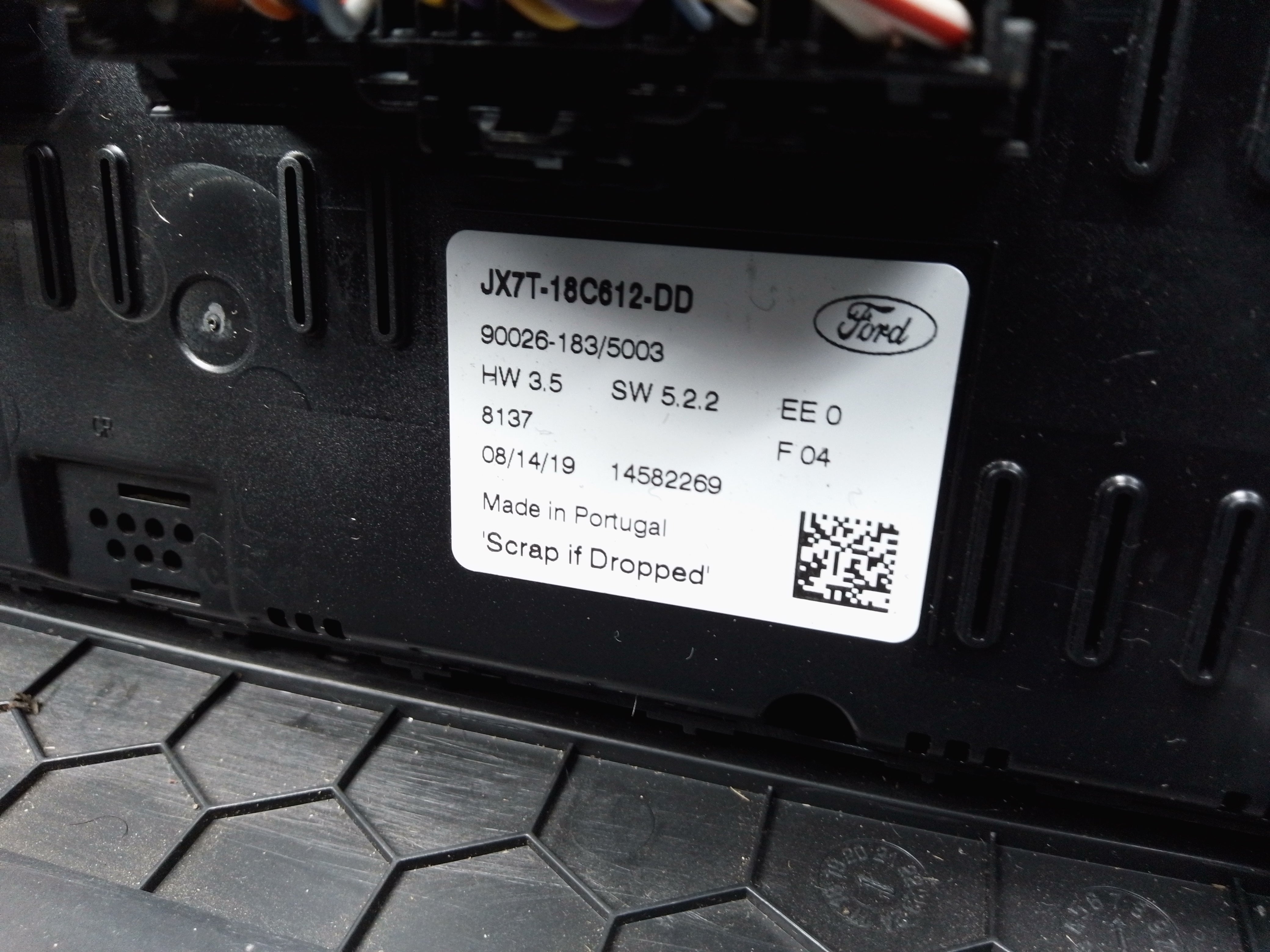 Ford Focus 2018–2021 Heater Climate Control Panel (JX7T-18C612-DD)