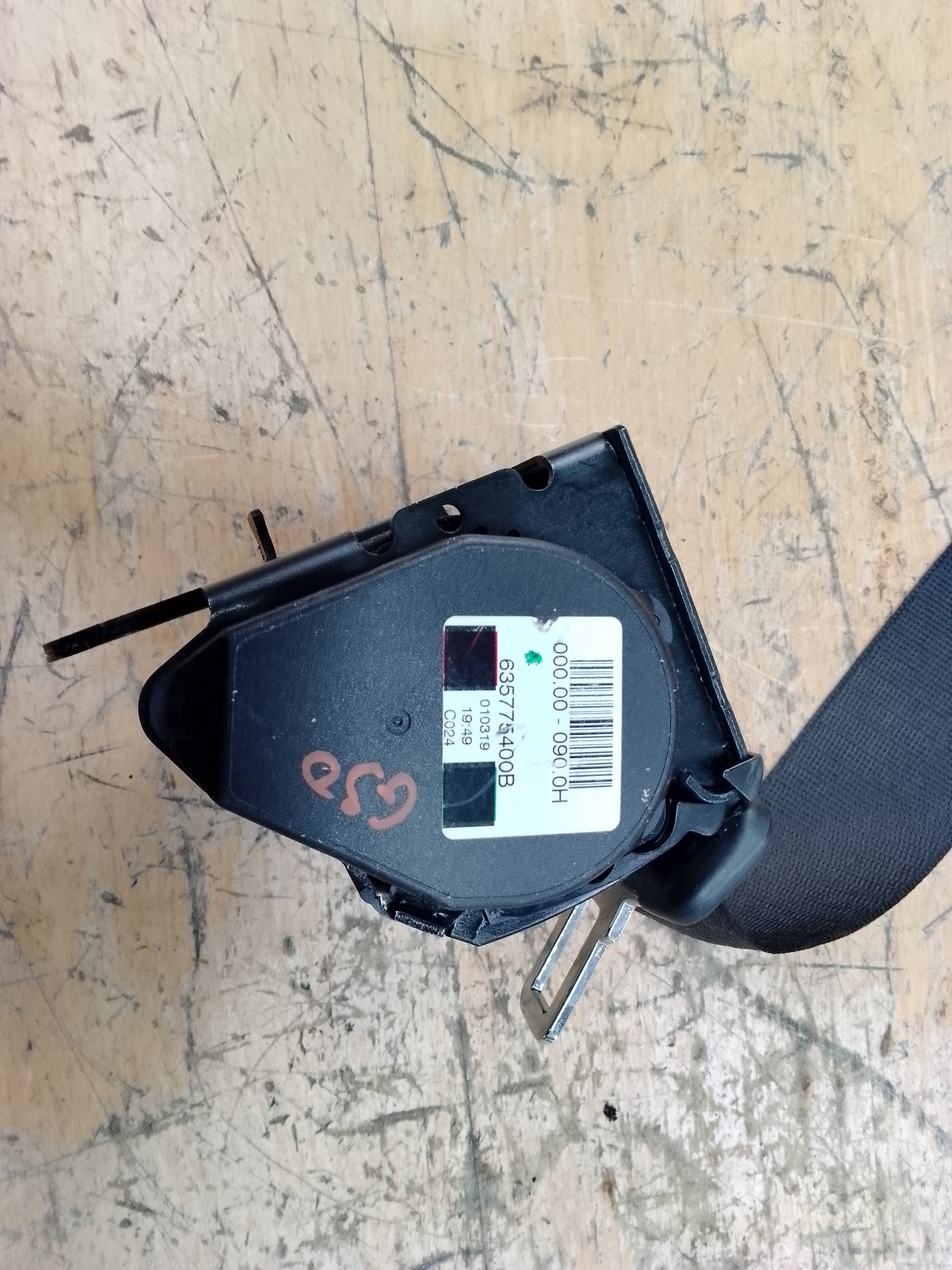 BMW 5 Series G30 M Sport Rear Centre Seat Belt (635775400B) (000.00-090.0H)