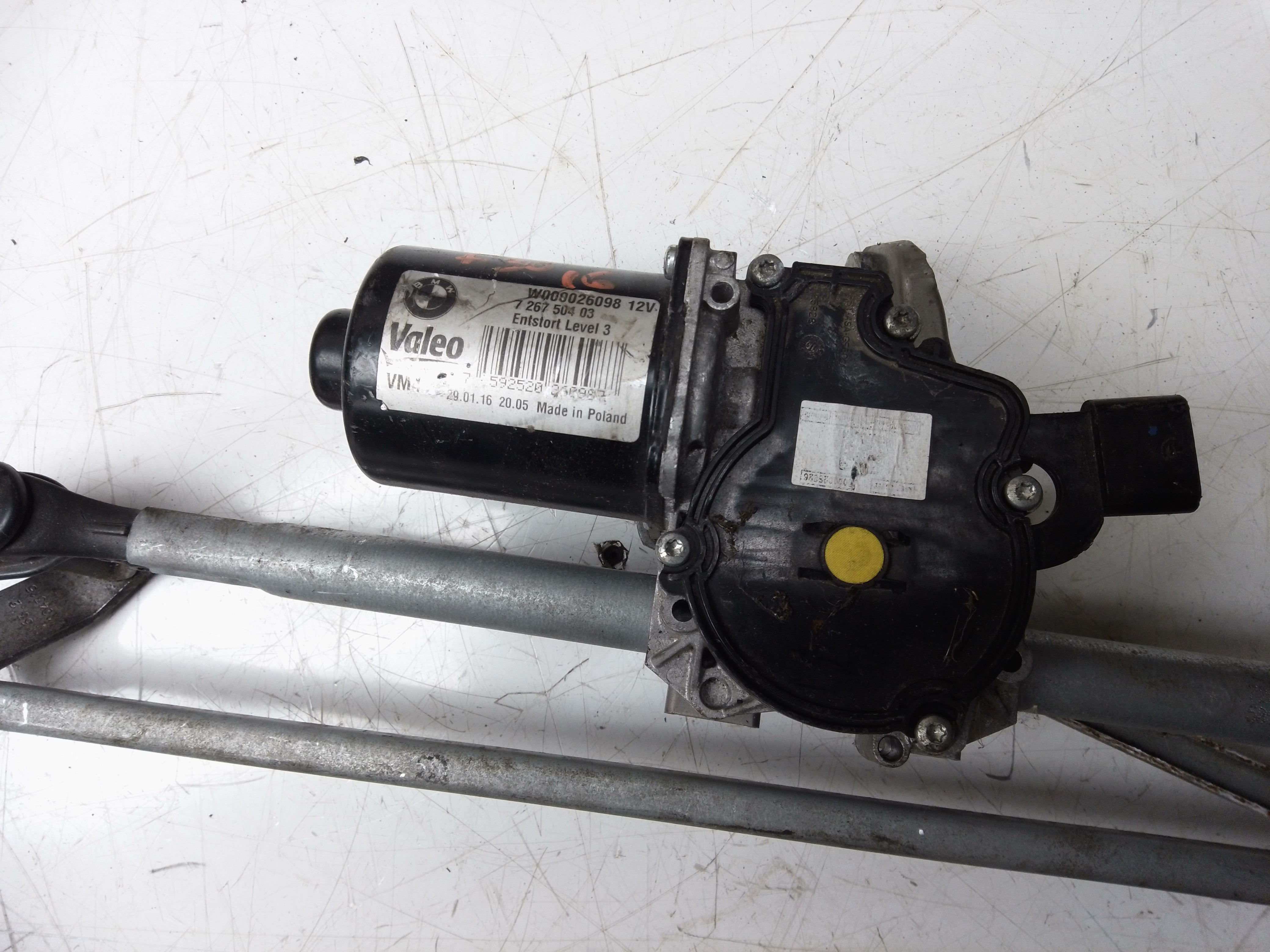 BMW 3 Series F30 2016 Front Wiper Motor & Linkage (W000026098) (726750403)