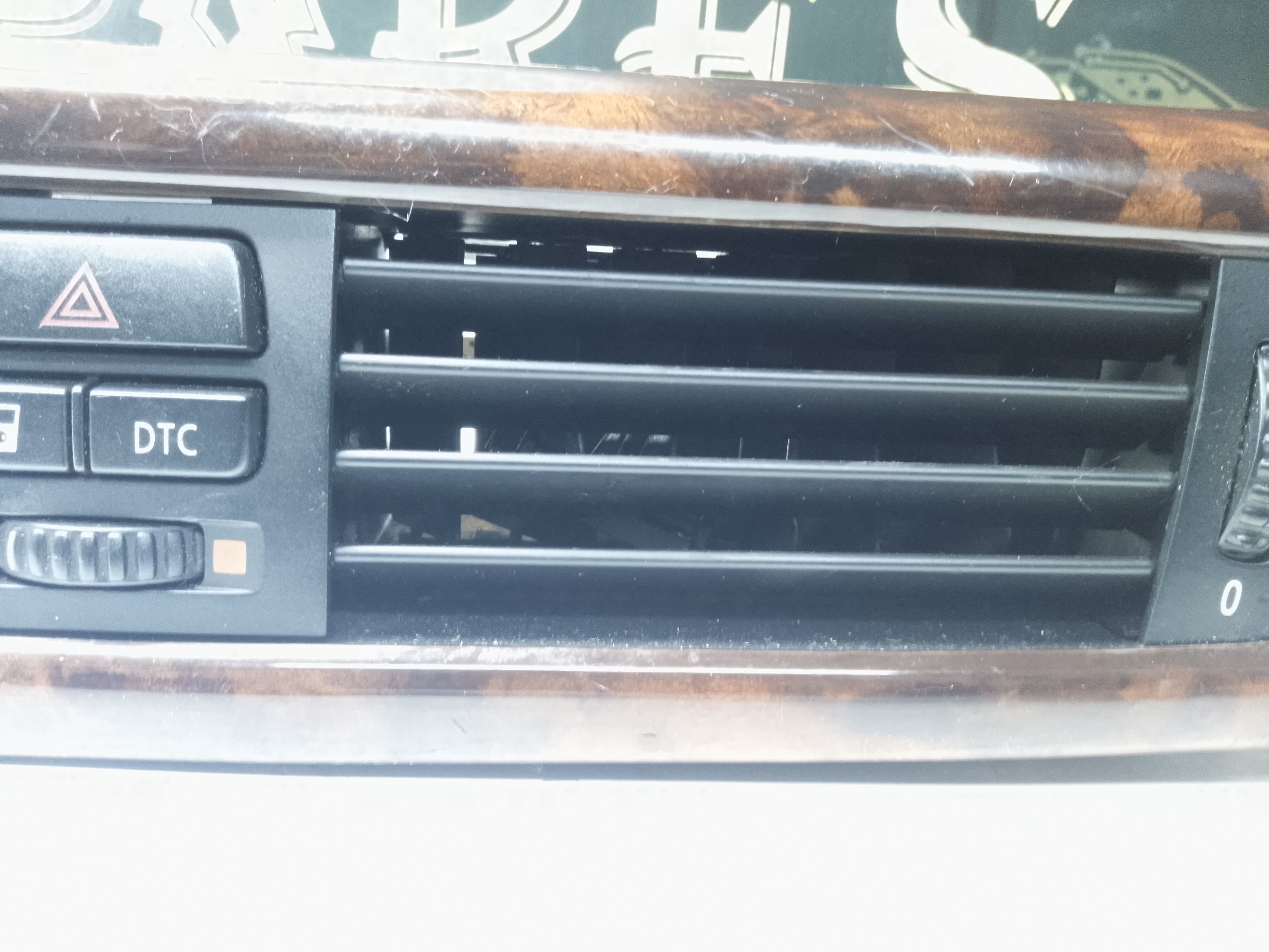 BMW 3 Series E90 E91 Air Vent Grill/Dashboard Cover Wood Trim Complete (7132852)