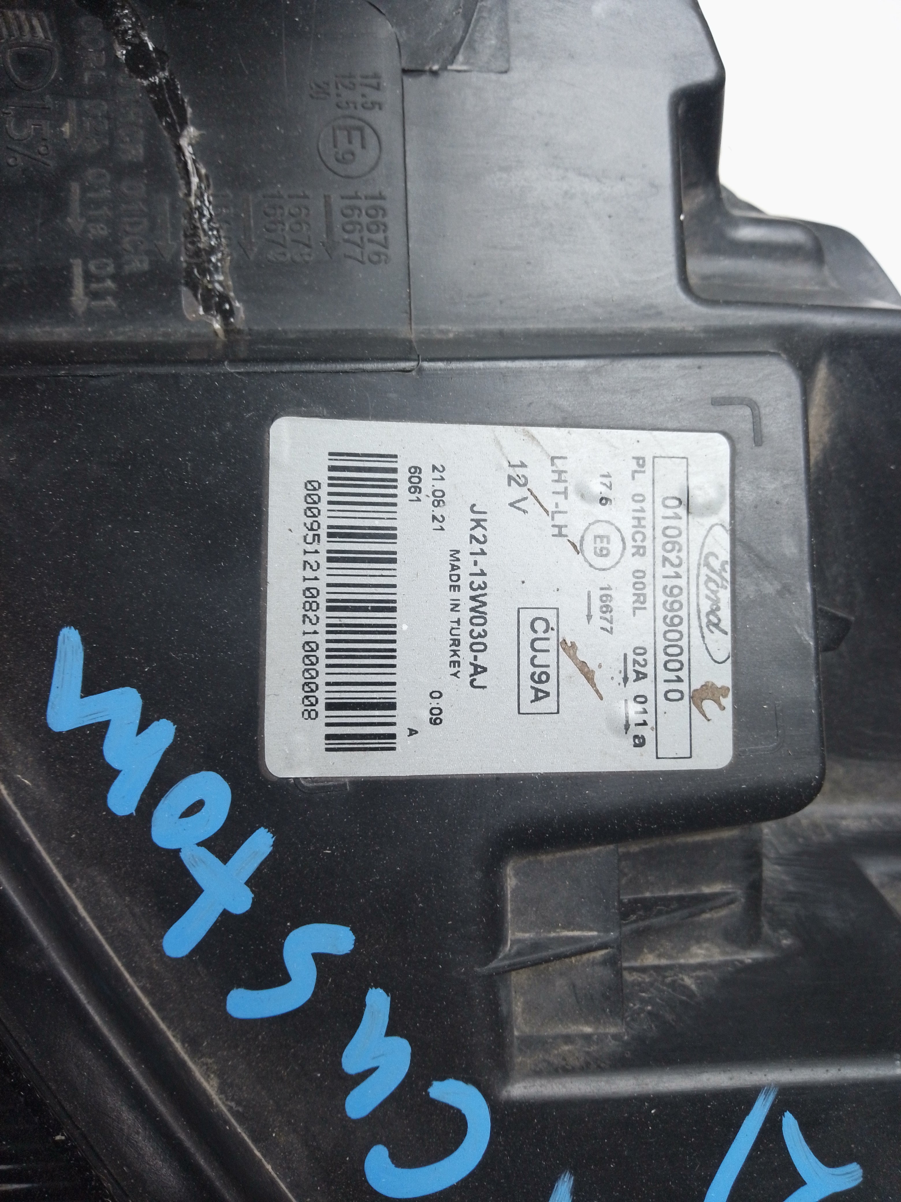 Ford Transit Custom 2021 Left Headlight (JK21-13W030-AJ)