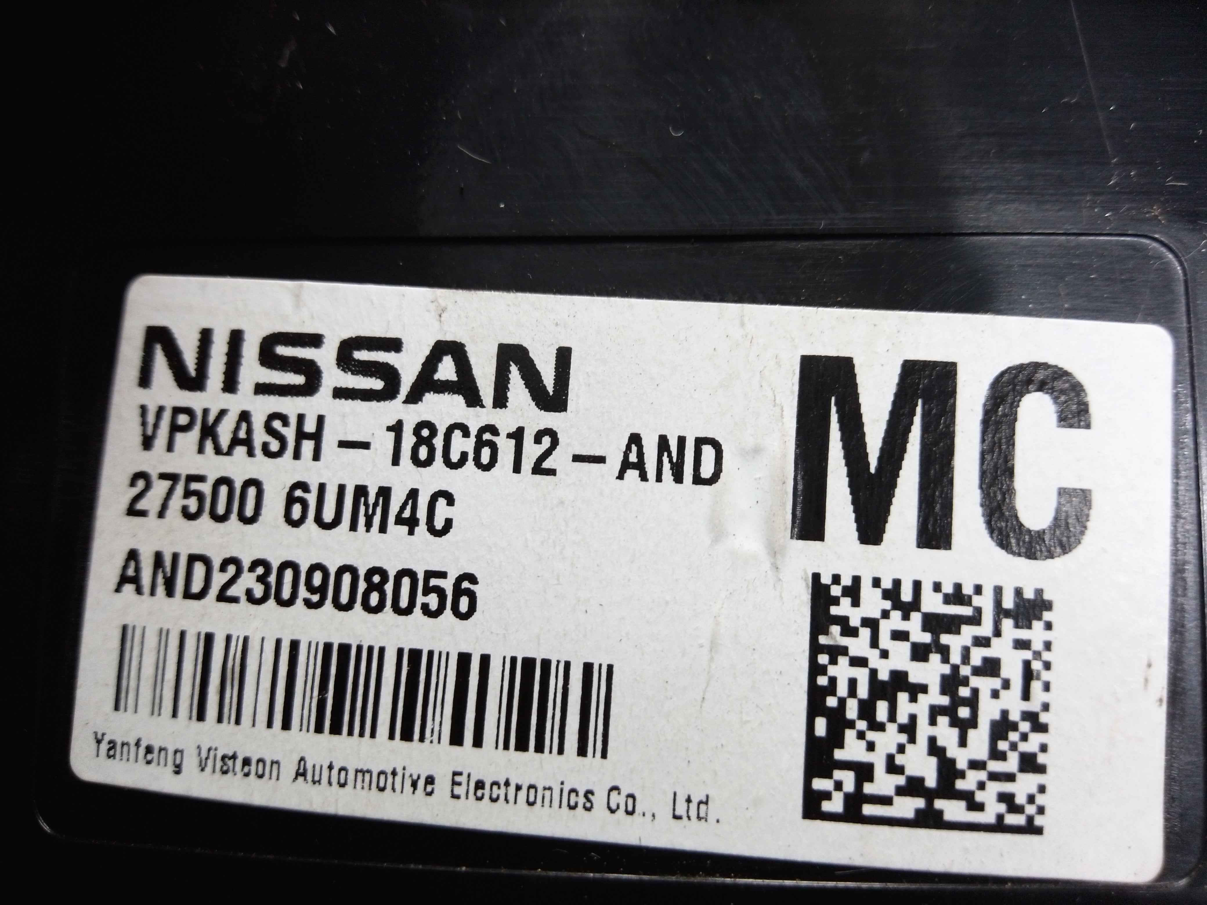 Nissan Qashqai J12 2023 Climate Control Unit Module (275006UM4C)
