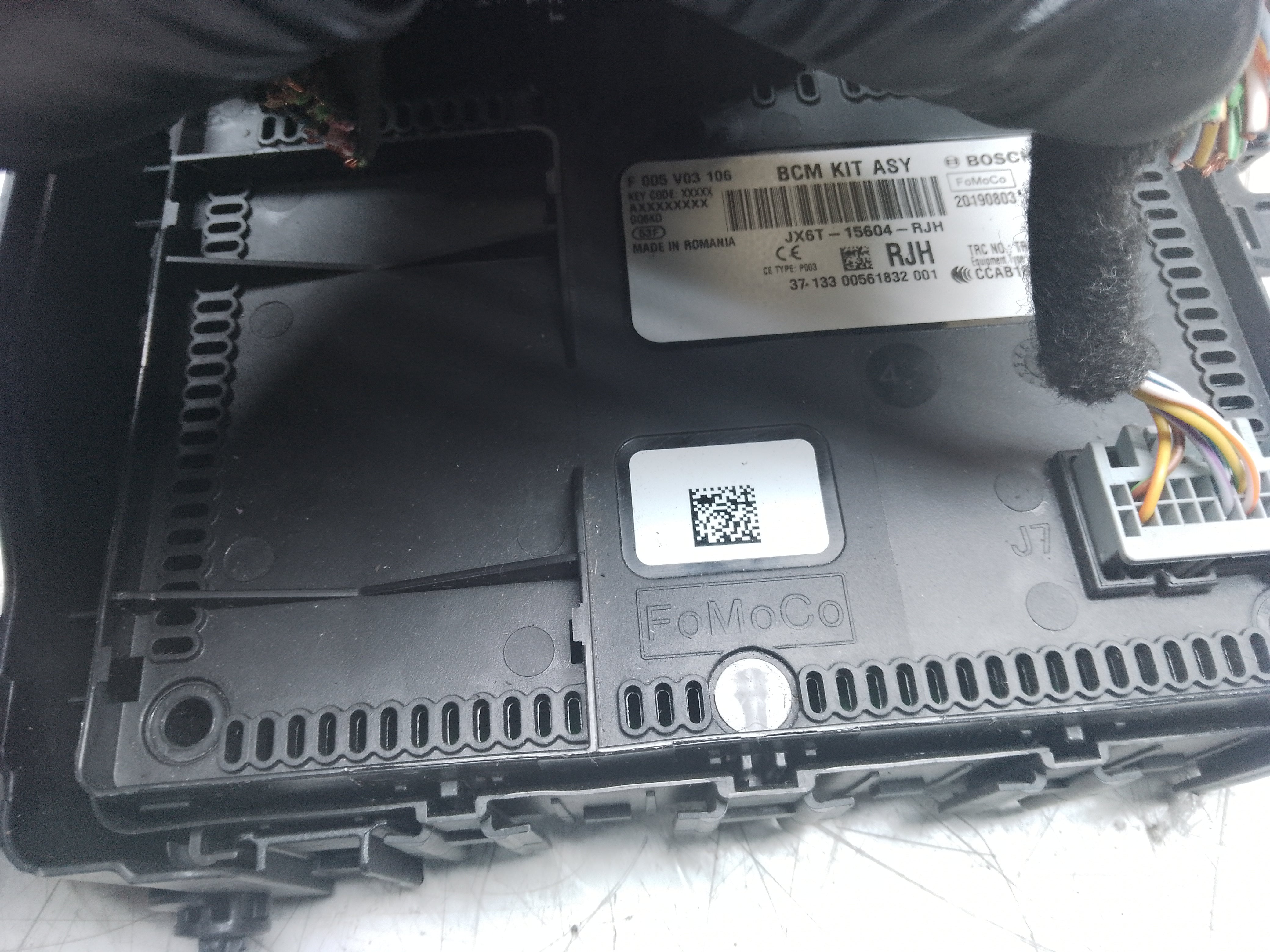Ford Focus C519 2019 Body Control Module (JX6T-15604-RJH)