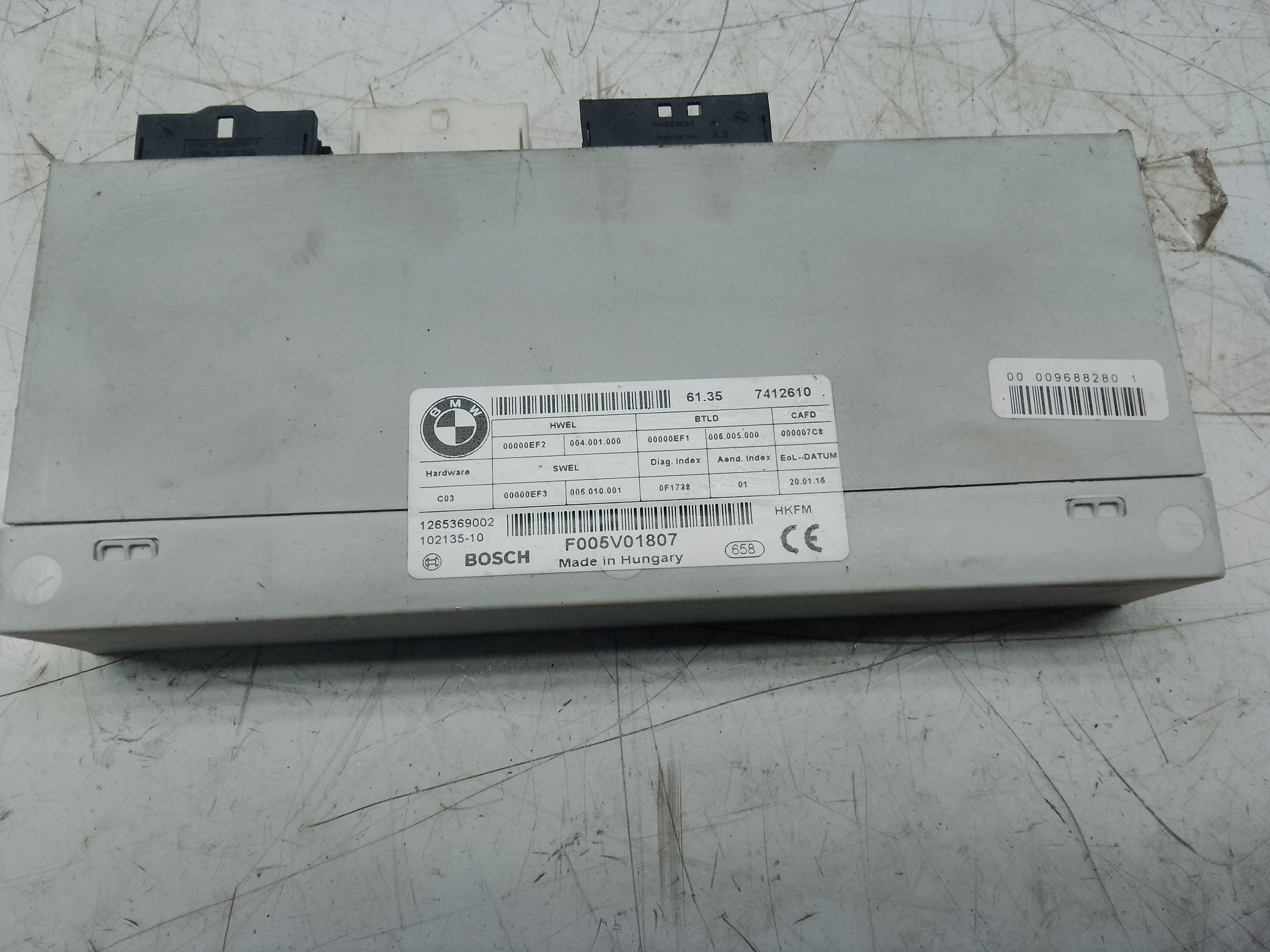 BMW Trunk Lid Module F31 F15 F16 F36 Control Unit Rear Tailgate Lift (7314798) (102135-10)