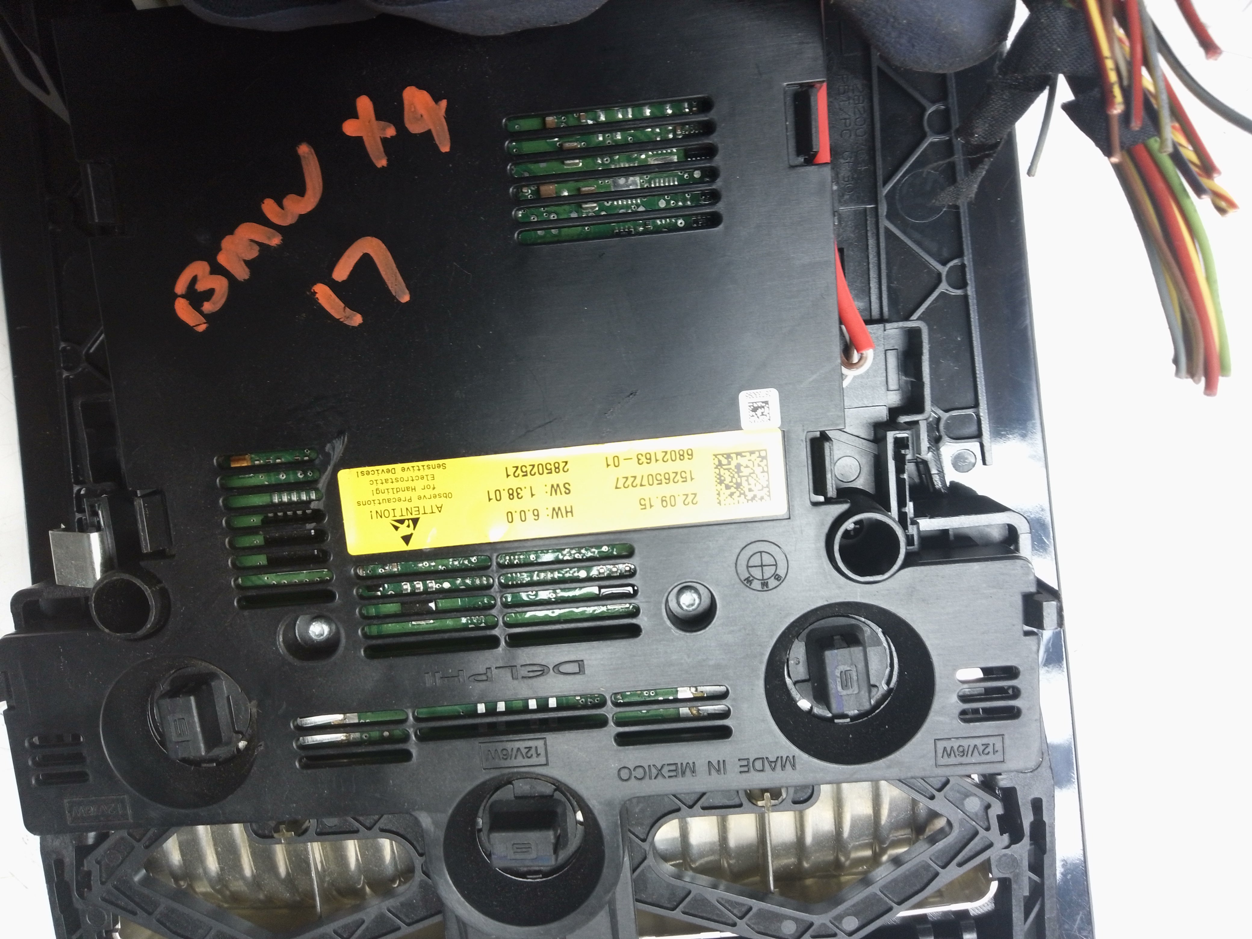 BMW X3 F25 Roof Switch Front Interior Light Lamp Panel Headliner Black (6802163)