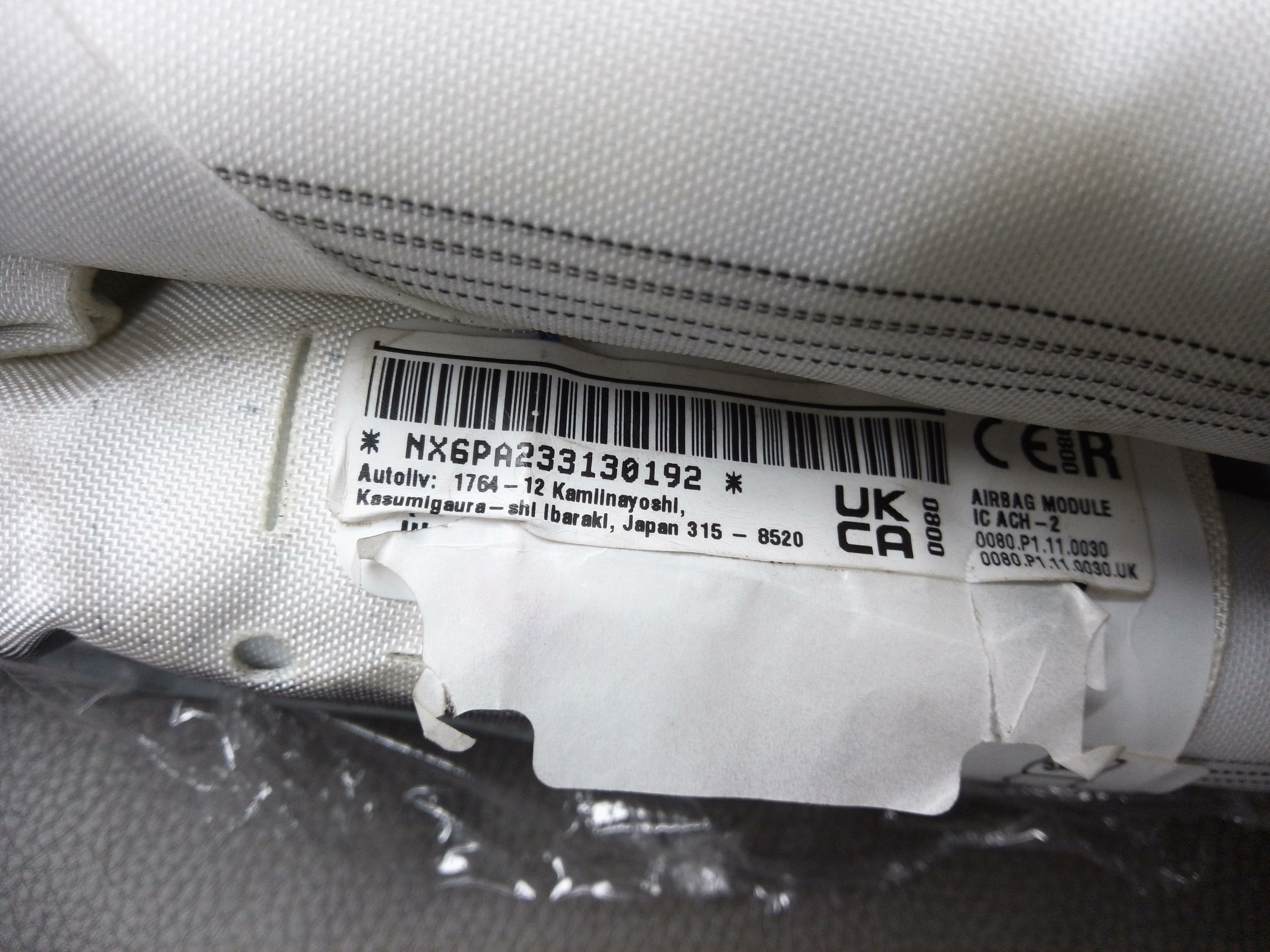 Nissan Juke F16 Right Side Roof Safety Curtain Airbag (985P0-6PA0A) (646819300B)