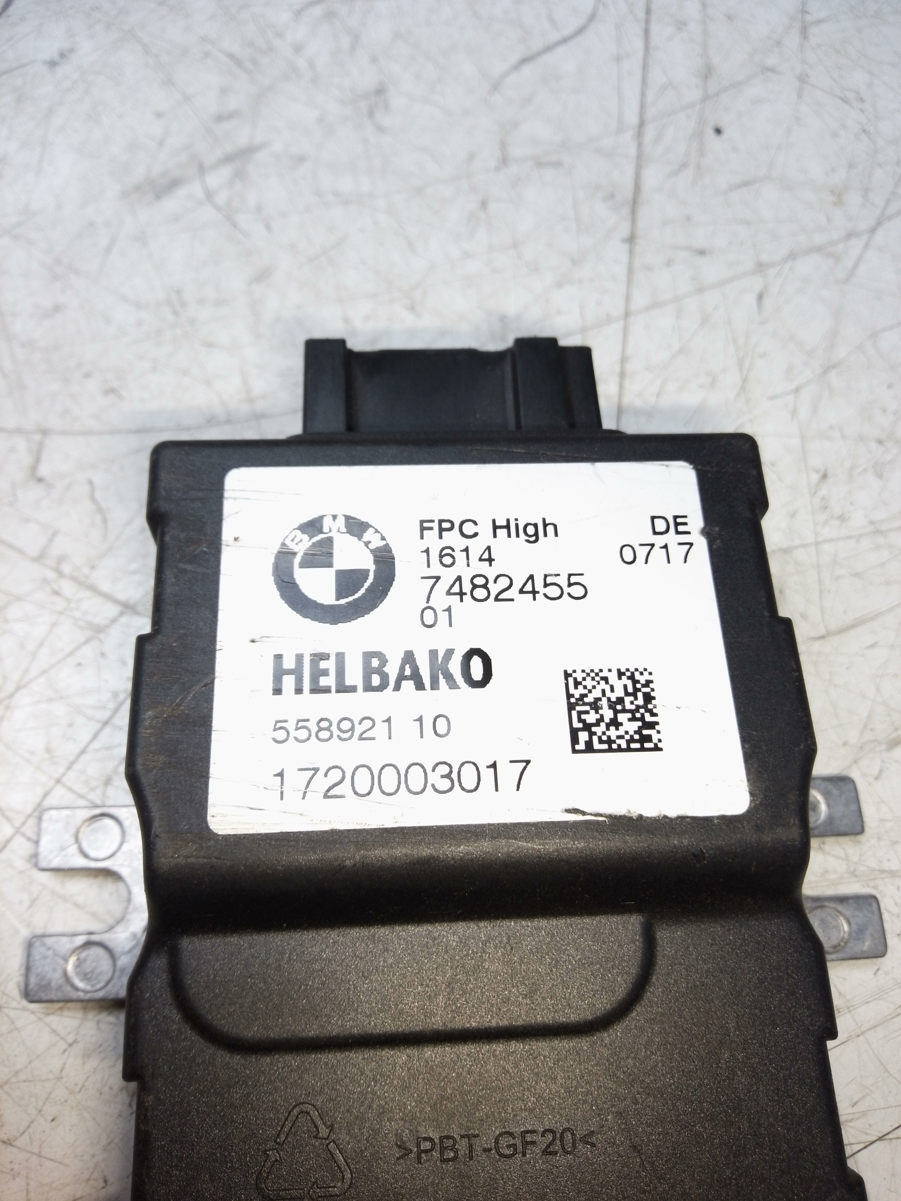 BMW 5 Series/6 Series/7 Series/X3/X4 Fuel Pump Control Module 7482455 2016–2024