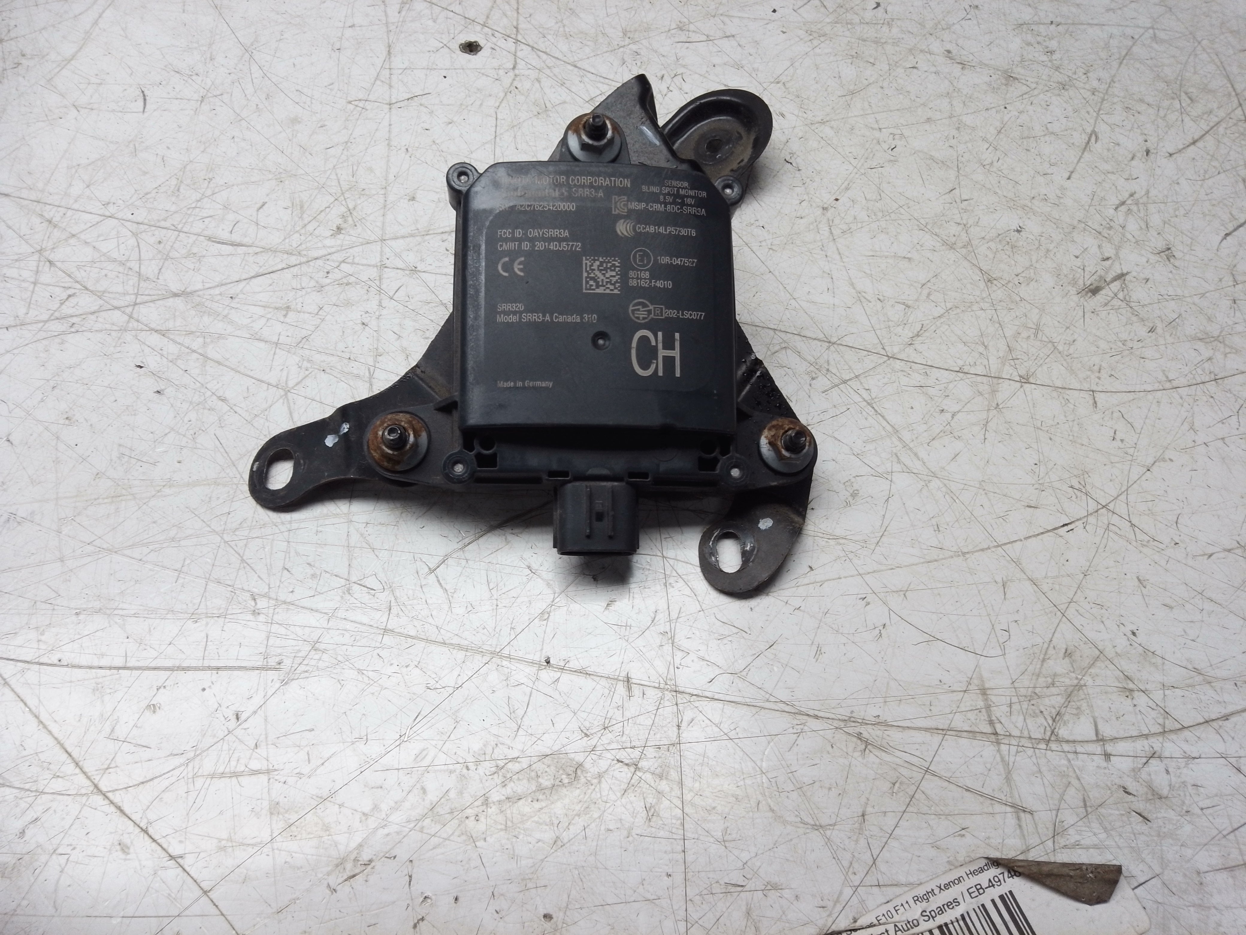 Toyota C-HR 2018 Blind Spot Monitor BSM Module (88162-F4010)