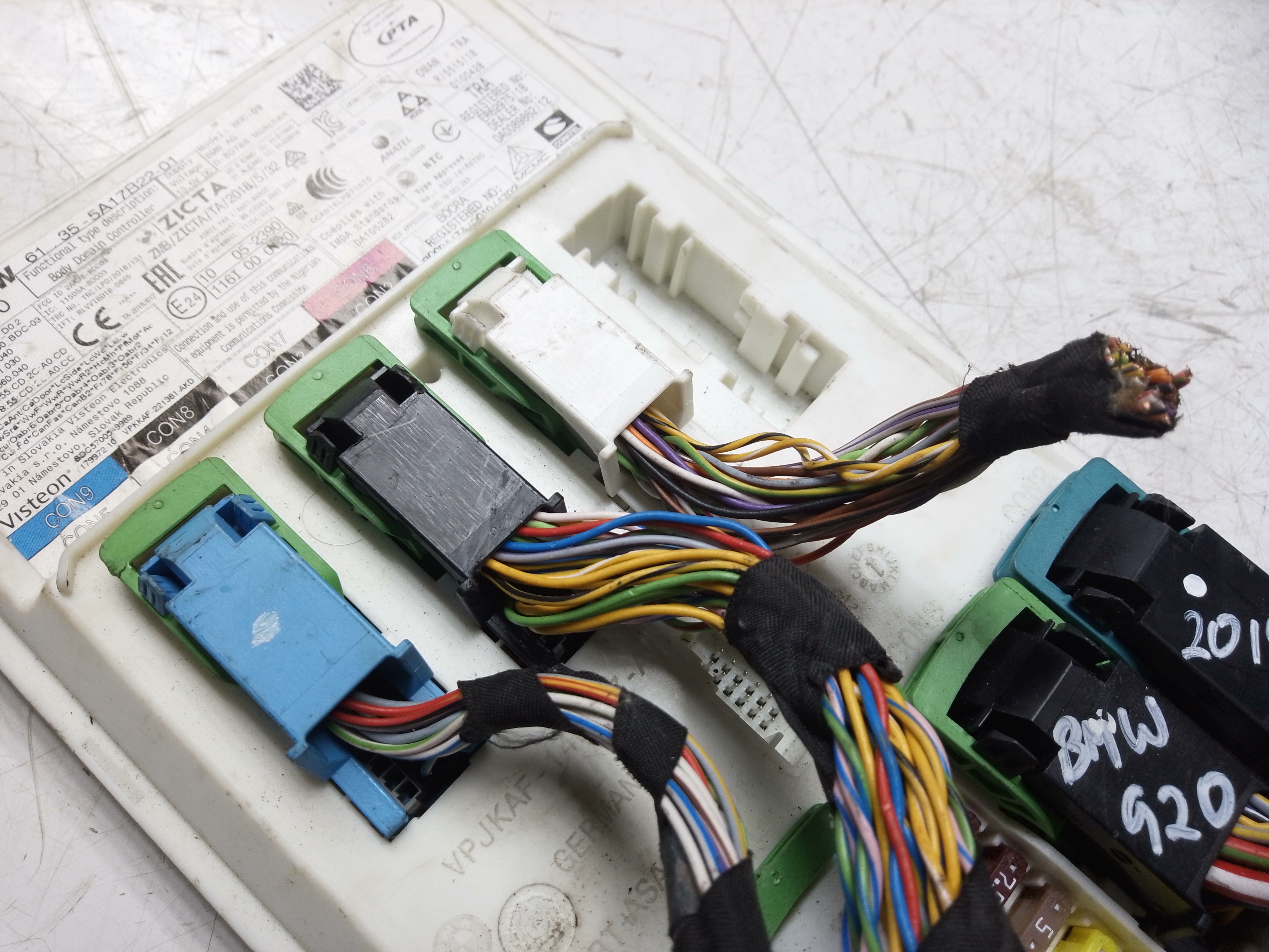 BMW 3 Series G20 2019 ECU Body Domain Control Module (VPJKAF-14B127)