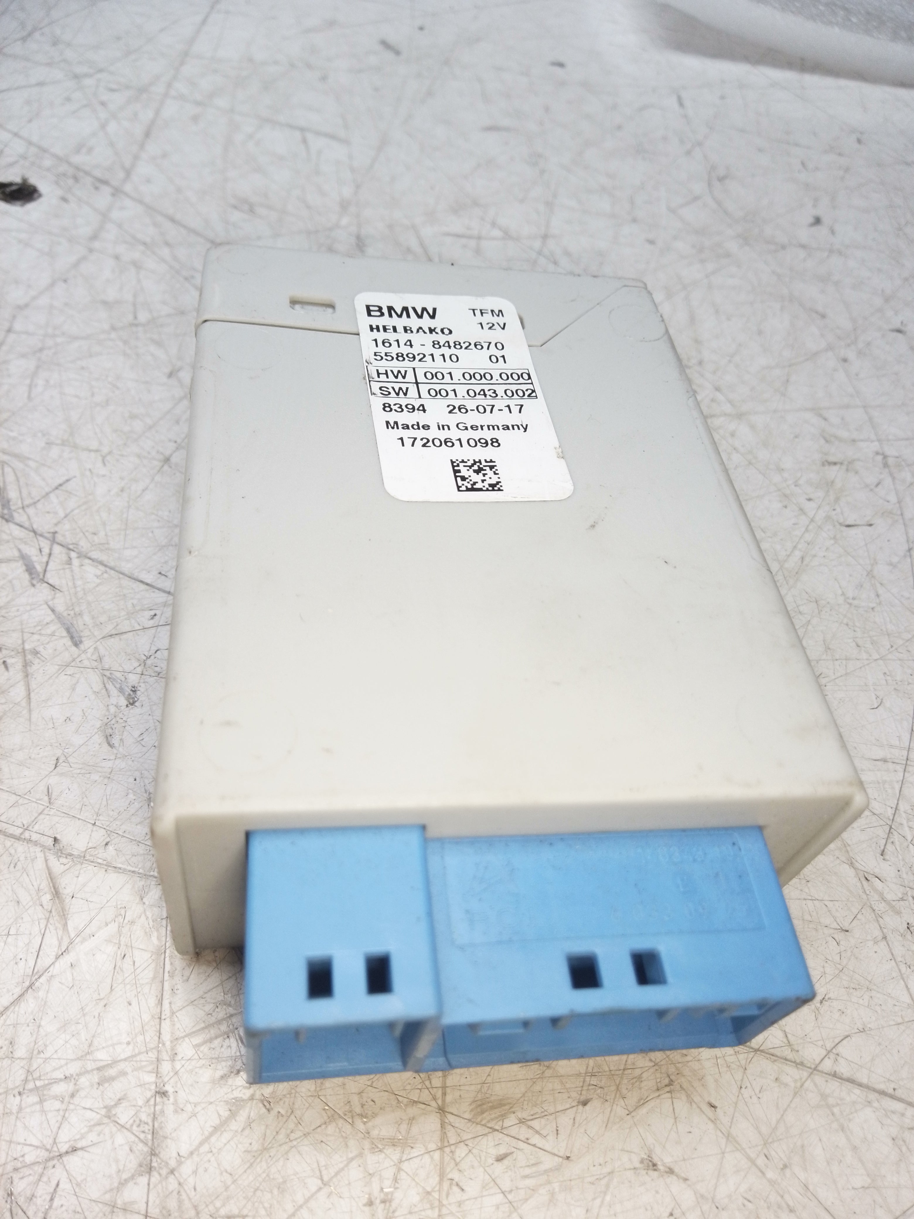 BMW G30/G31/G11/G12/G01/G02 Tank Function Module 55892110-01 – 2016–2024