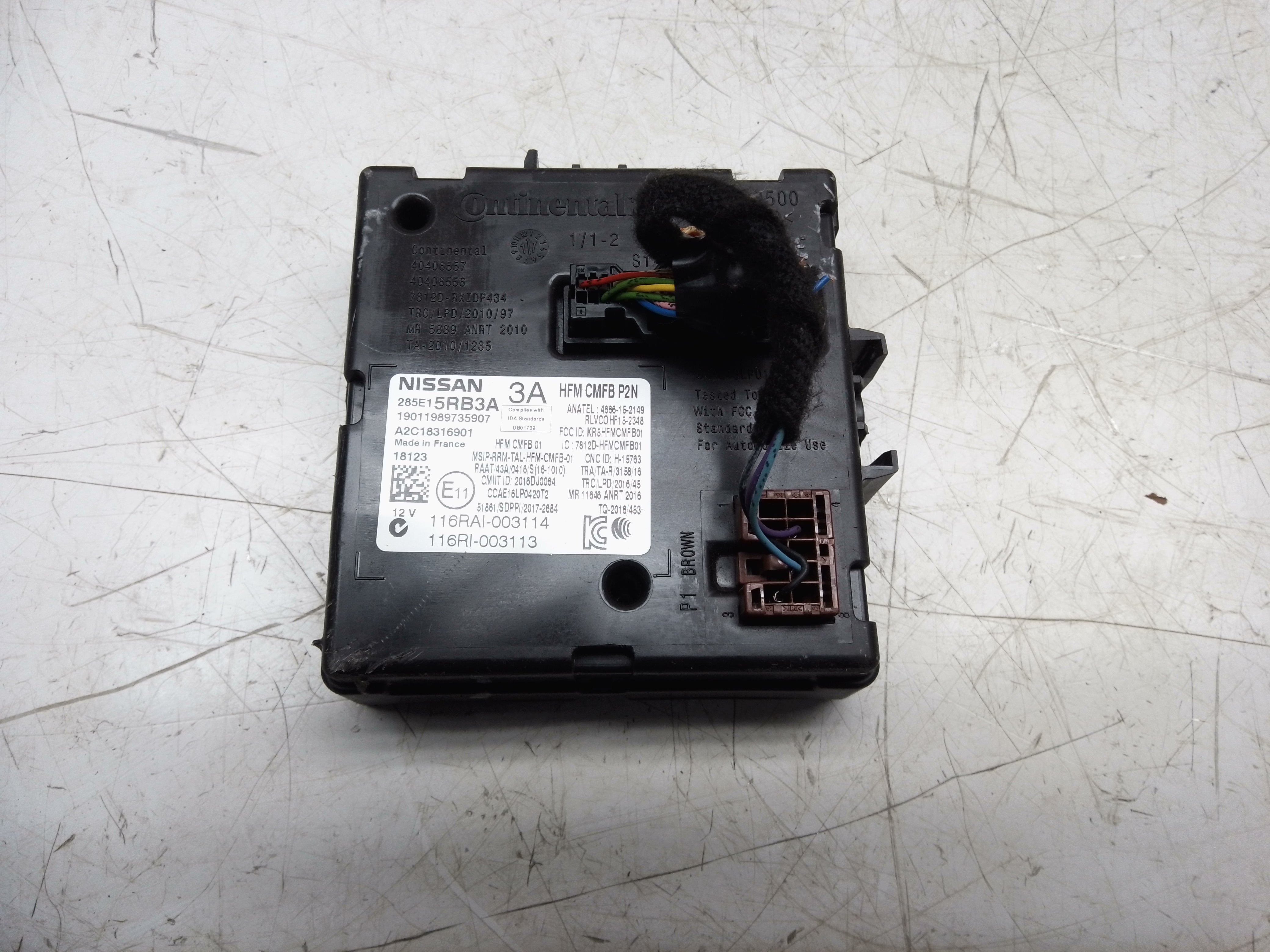 Nissan Micra 2017–2023 Keyless Entry Module ECU (285E15RB3A)