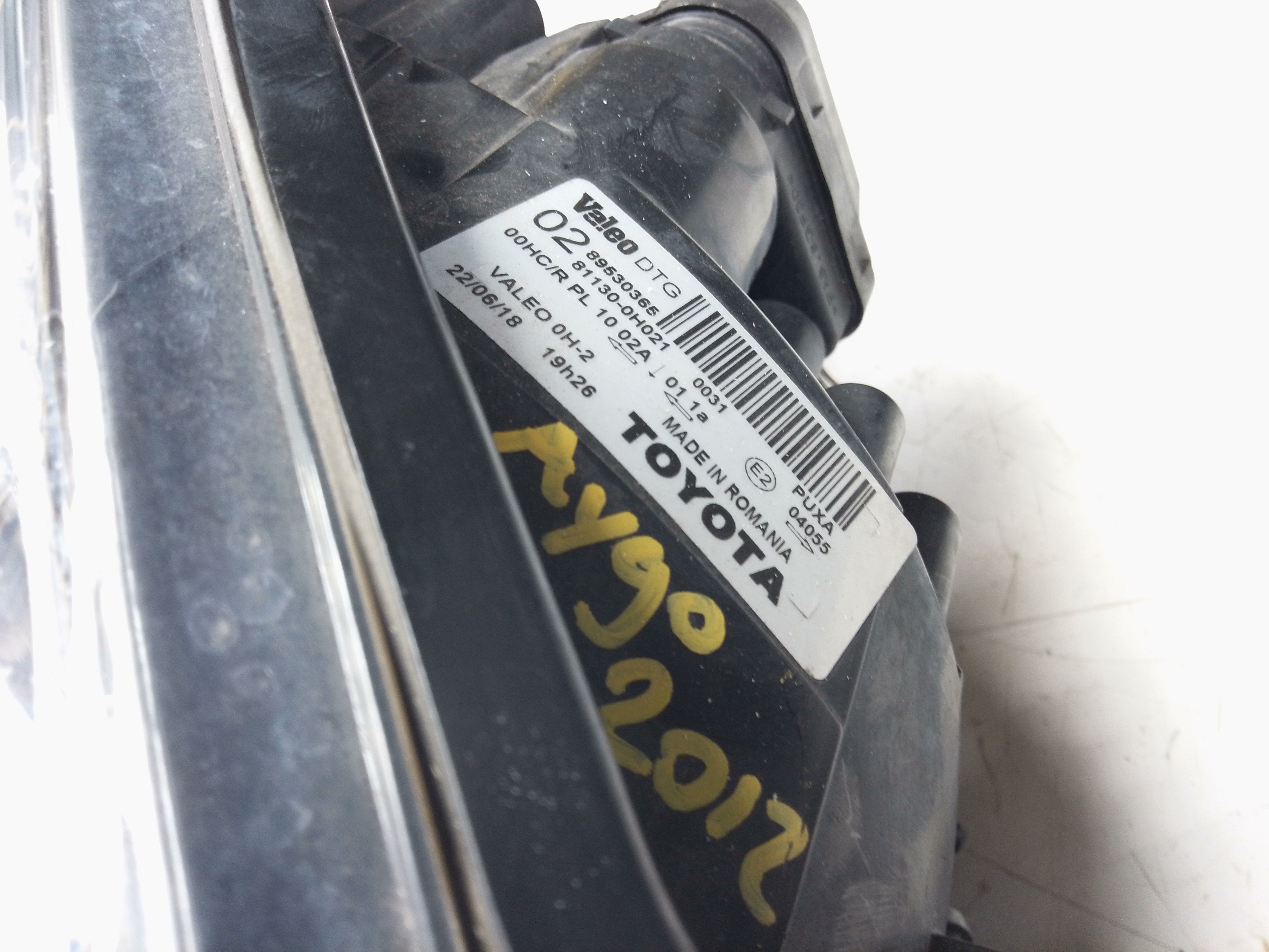 Toyota Aygo 2012 Right Headlight (81130-0H021)