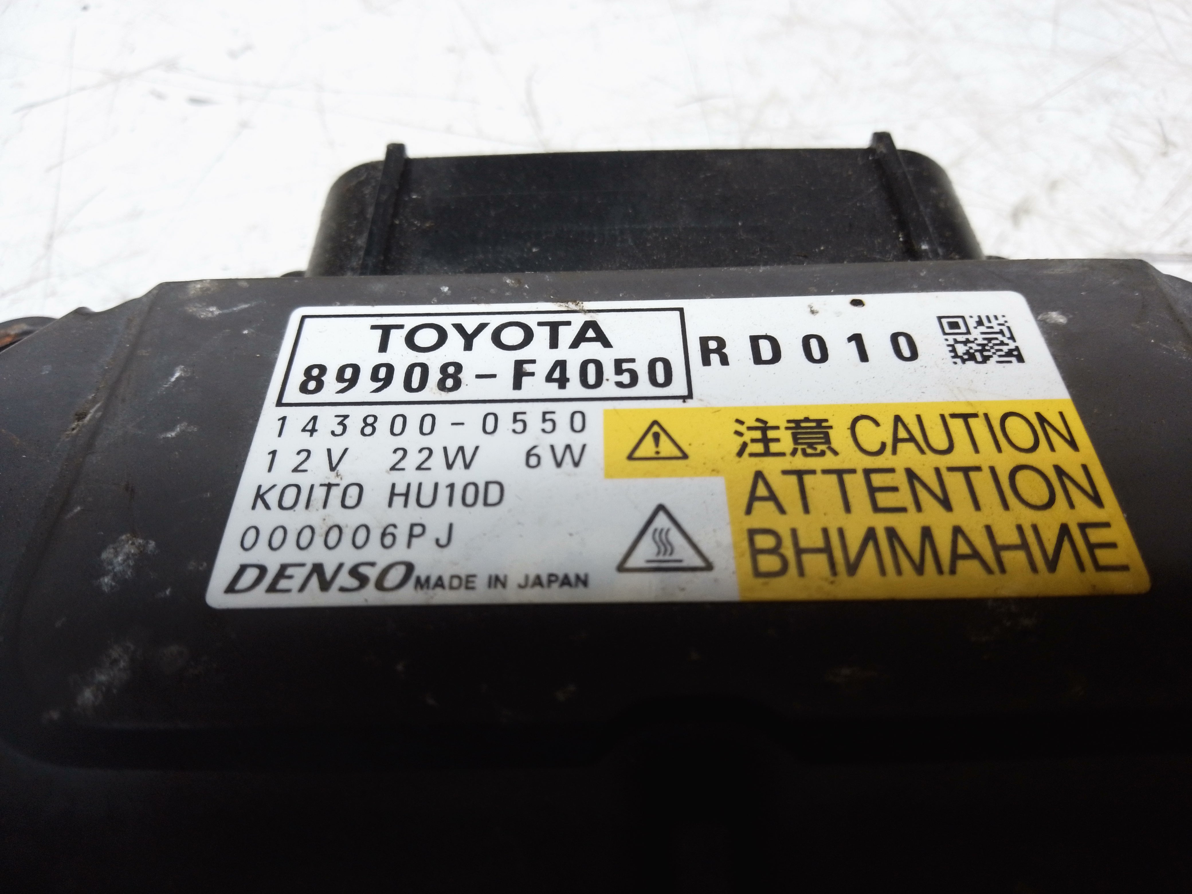 Toyota C-HR LED Headlight Driver Control Module Denso (143800-0550) (89908-F4050)