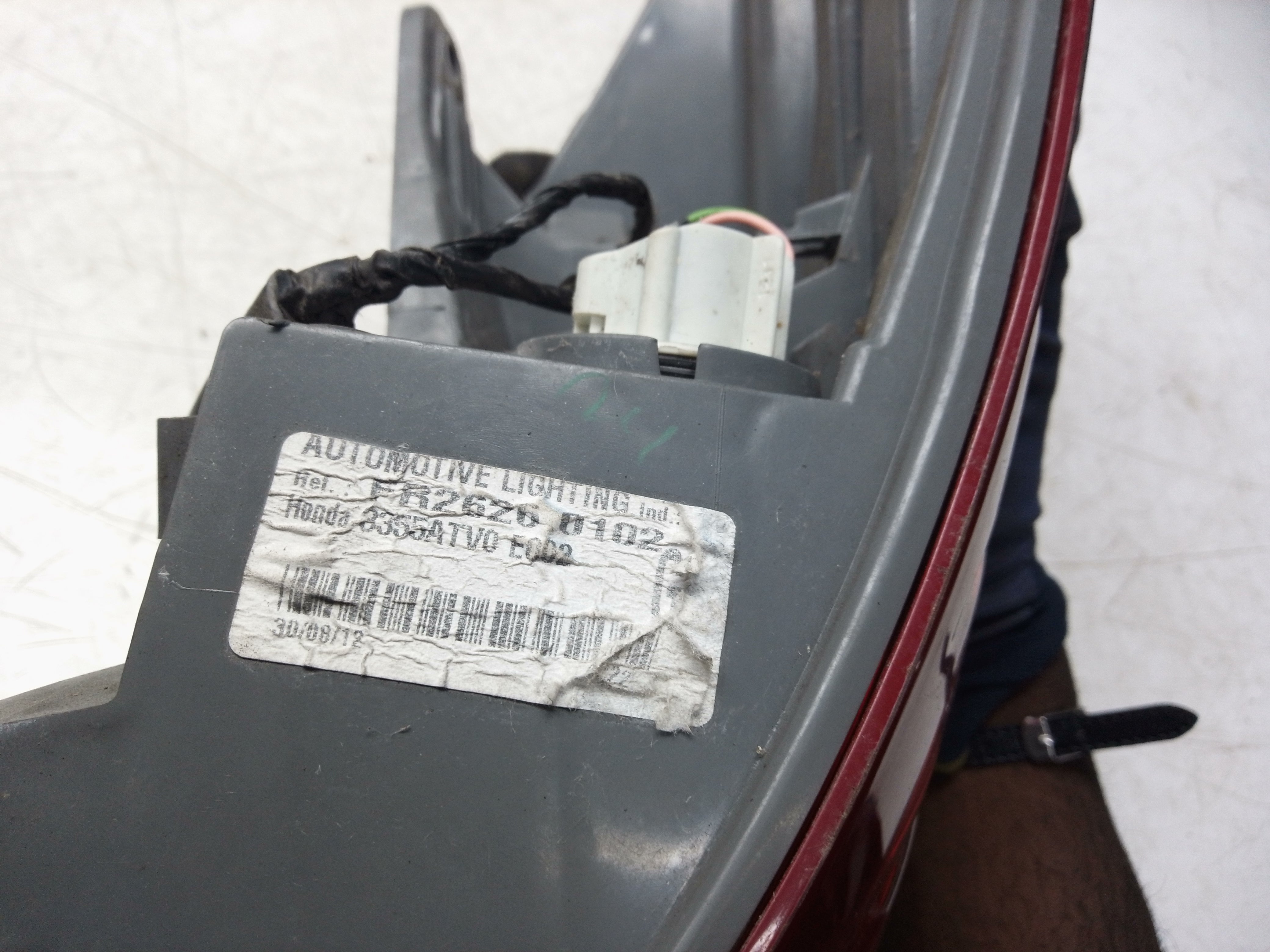 Honda Civic 2012 Rear Tail Light Right Side (3350ATV0E002) (FR26260102)