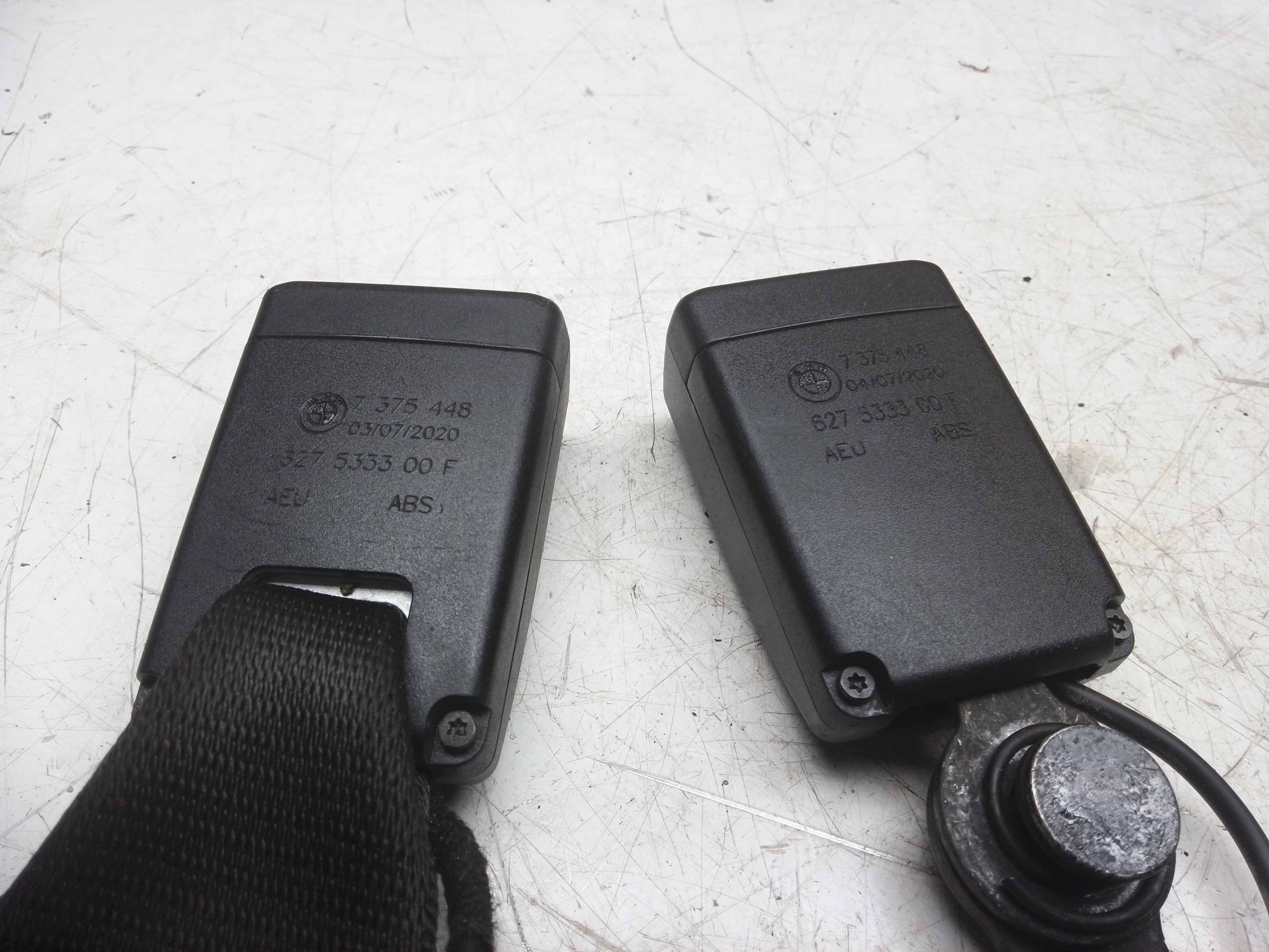 BMW 3 Series 2015 F30 F31 Rear Twin Double Seat Belt Buckle (7375448)