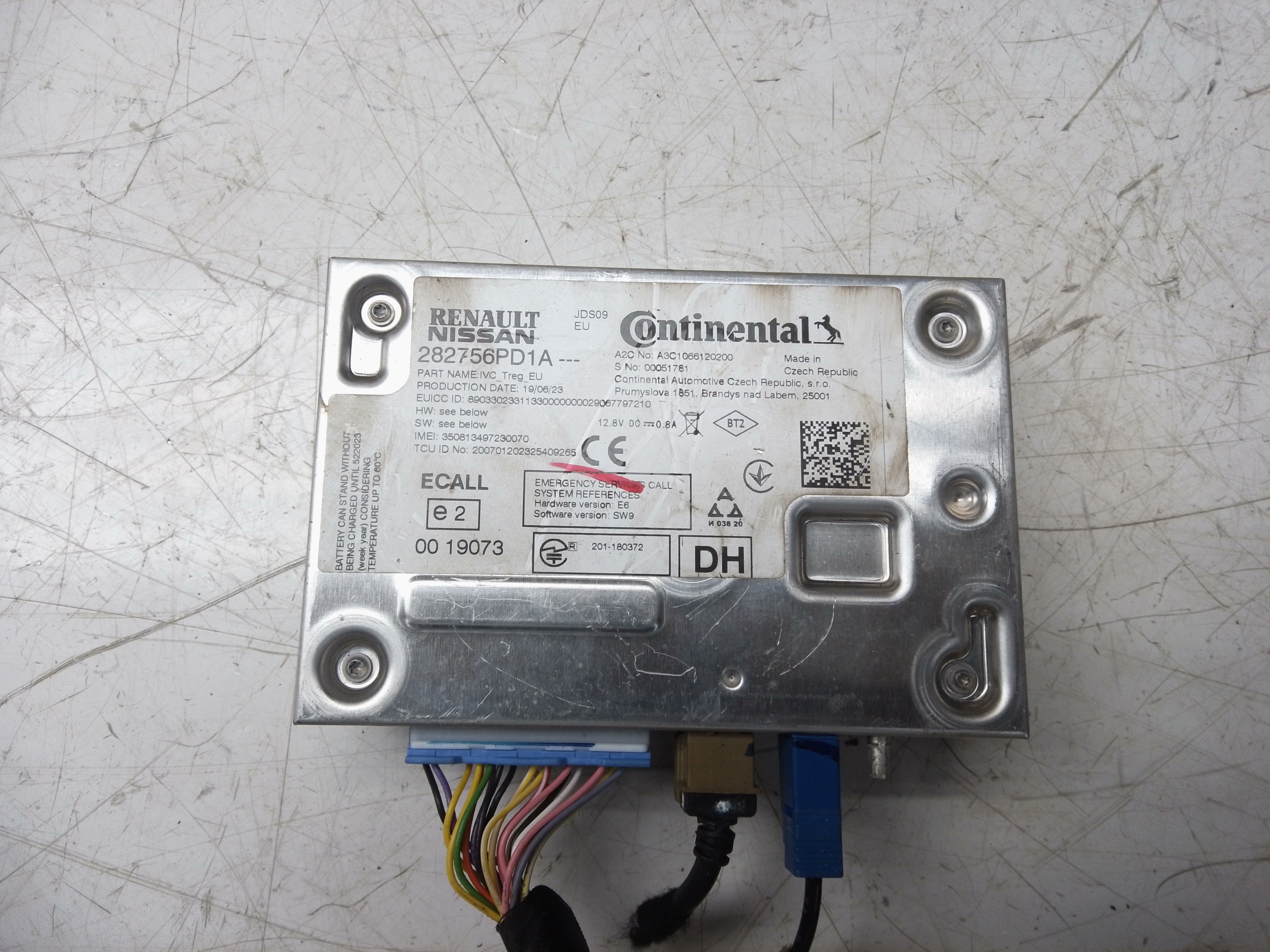 Nissan Juke 2021 Bluetooth Control Module (282756PD1A)