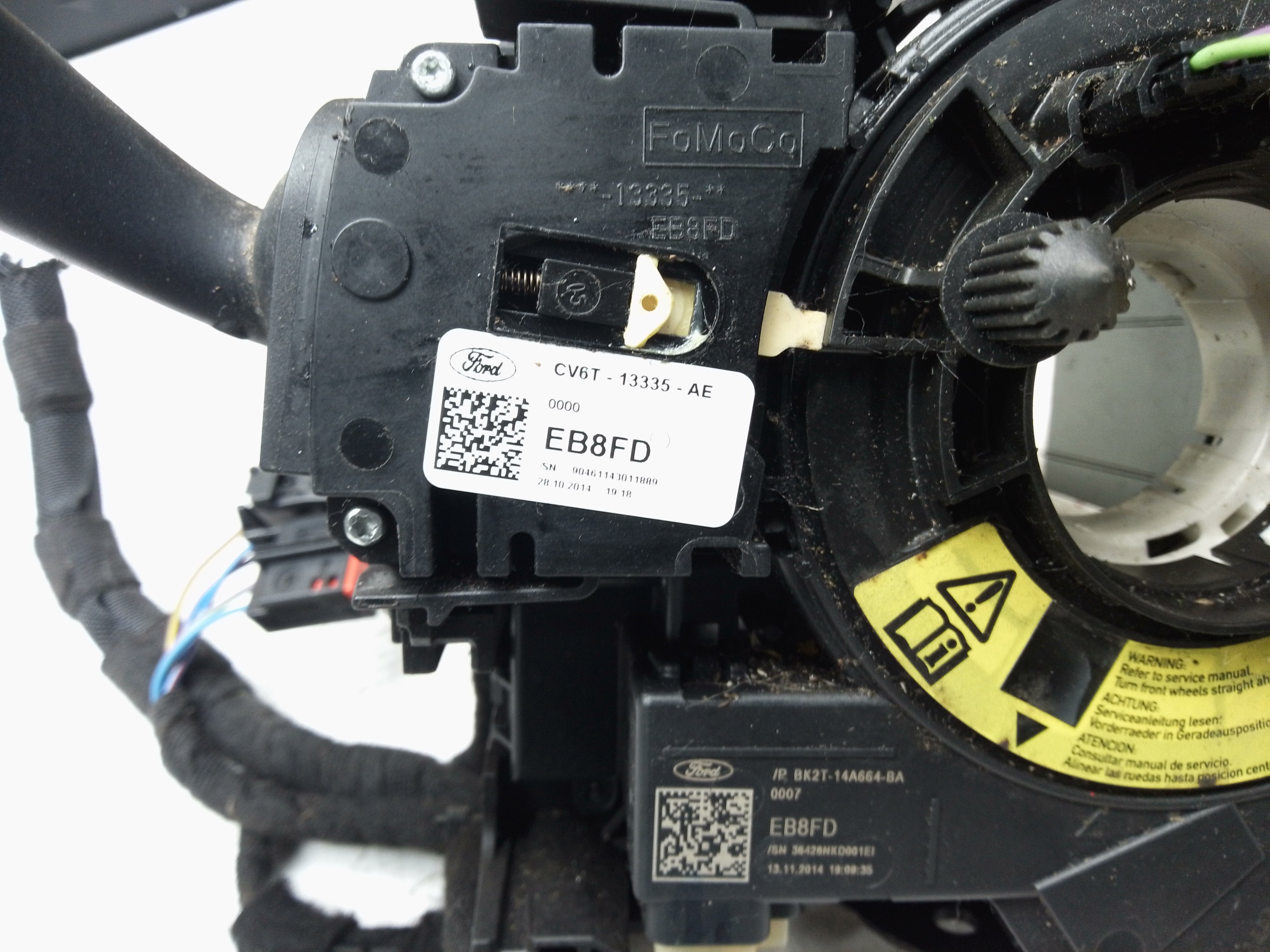 Ford Transit Custom 2012–2024 Rotary Coupling Squib Stalks (BK2T-14A664-BA)