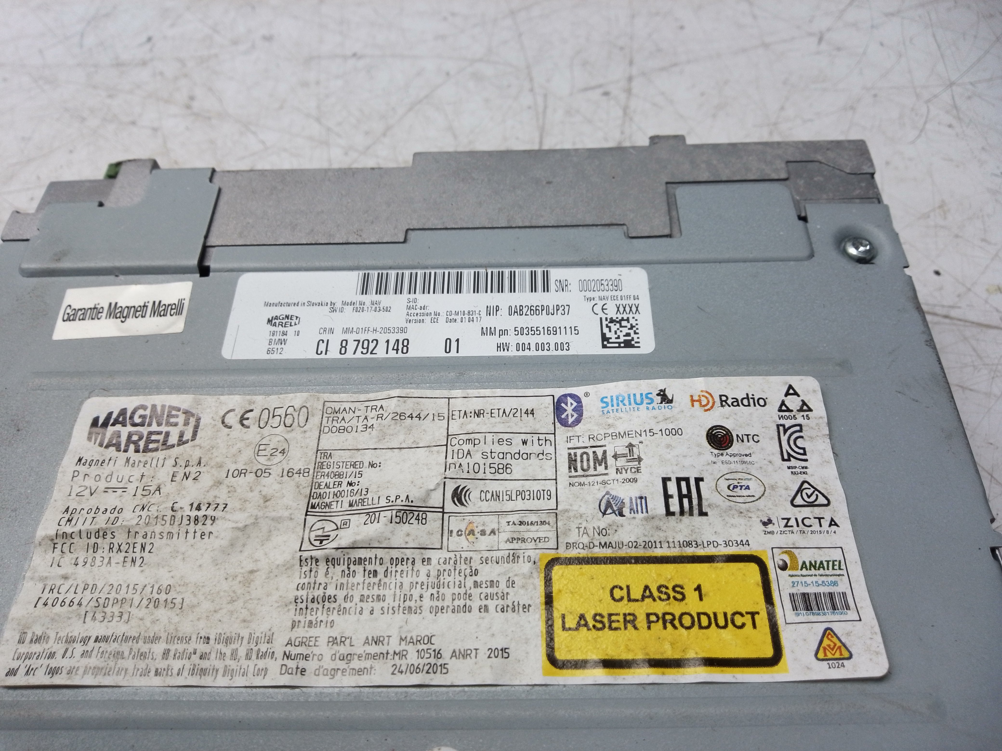 BMW 1 Series F20 Multimedia NBT Unit iDrive Kit (8792148) (9322122) (9286699)
