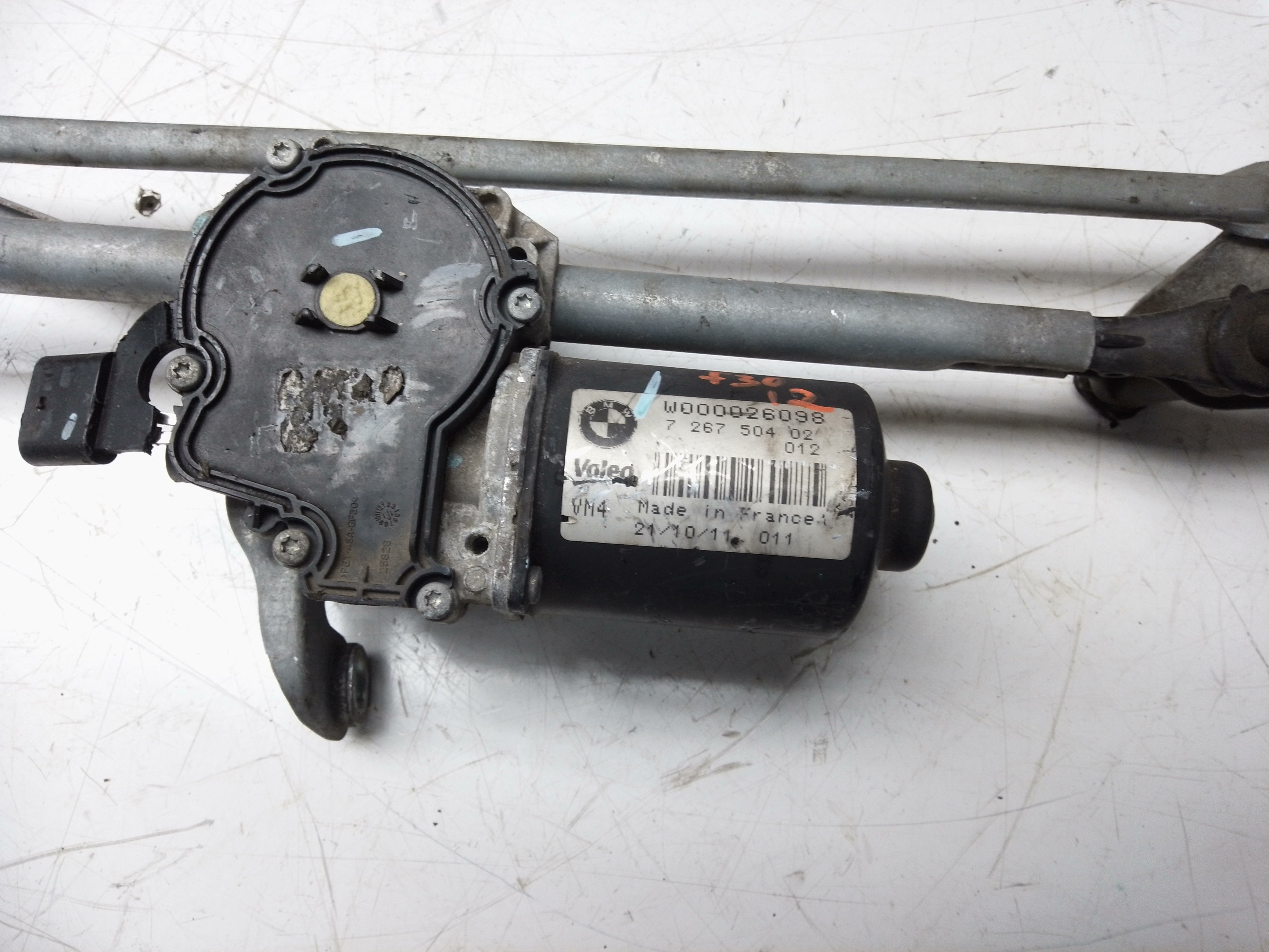 BMW 3 Series F30 2012 Front Wiper Motor & Linkage (W000026098) (726750403)