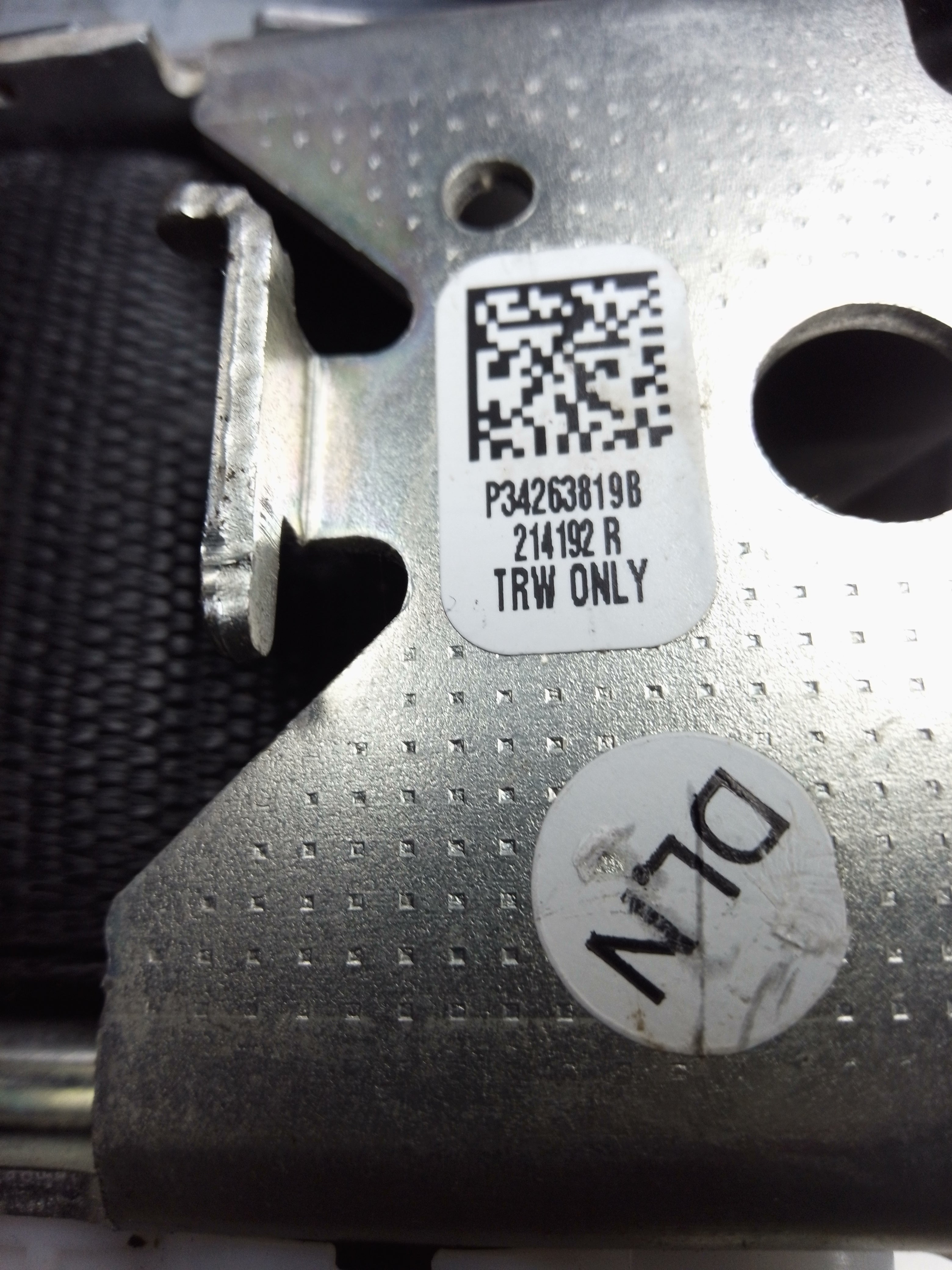 BMW X3 / X4 Rear Right Side Seat Belt (7469998)